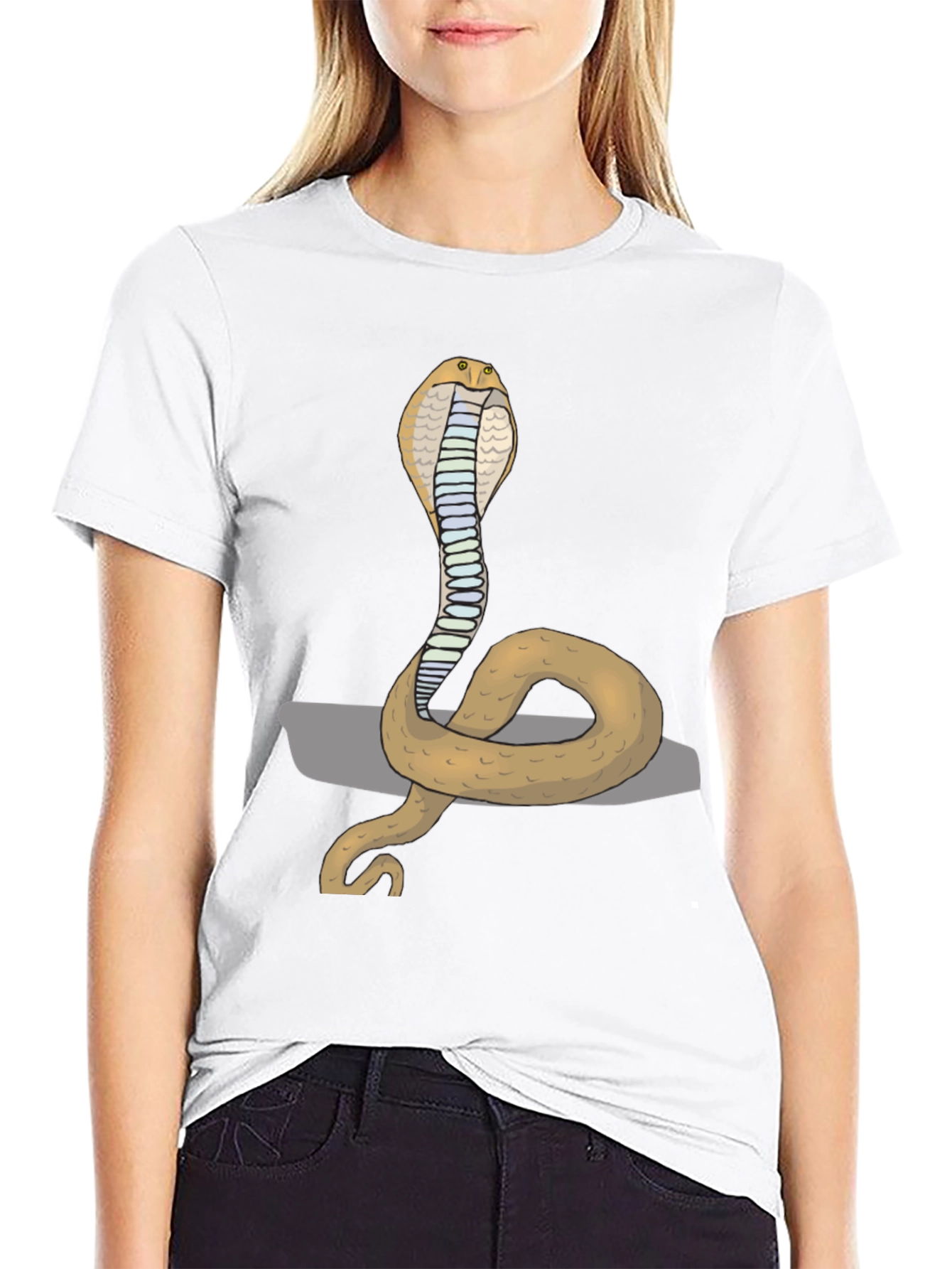 Cobra Graphic Print T-Shirt - Cool Snake Tee