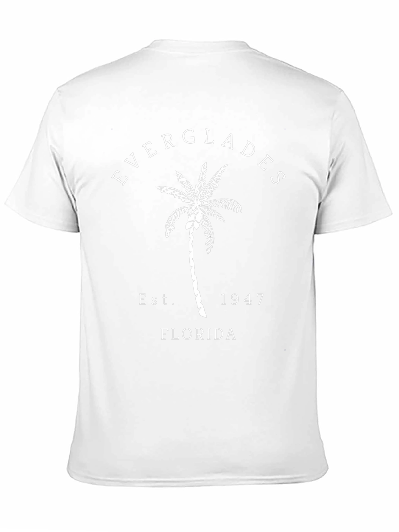 Everglades Florida Black T-Shirt Palm Tree Est. 1947