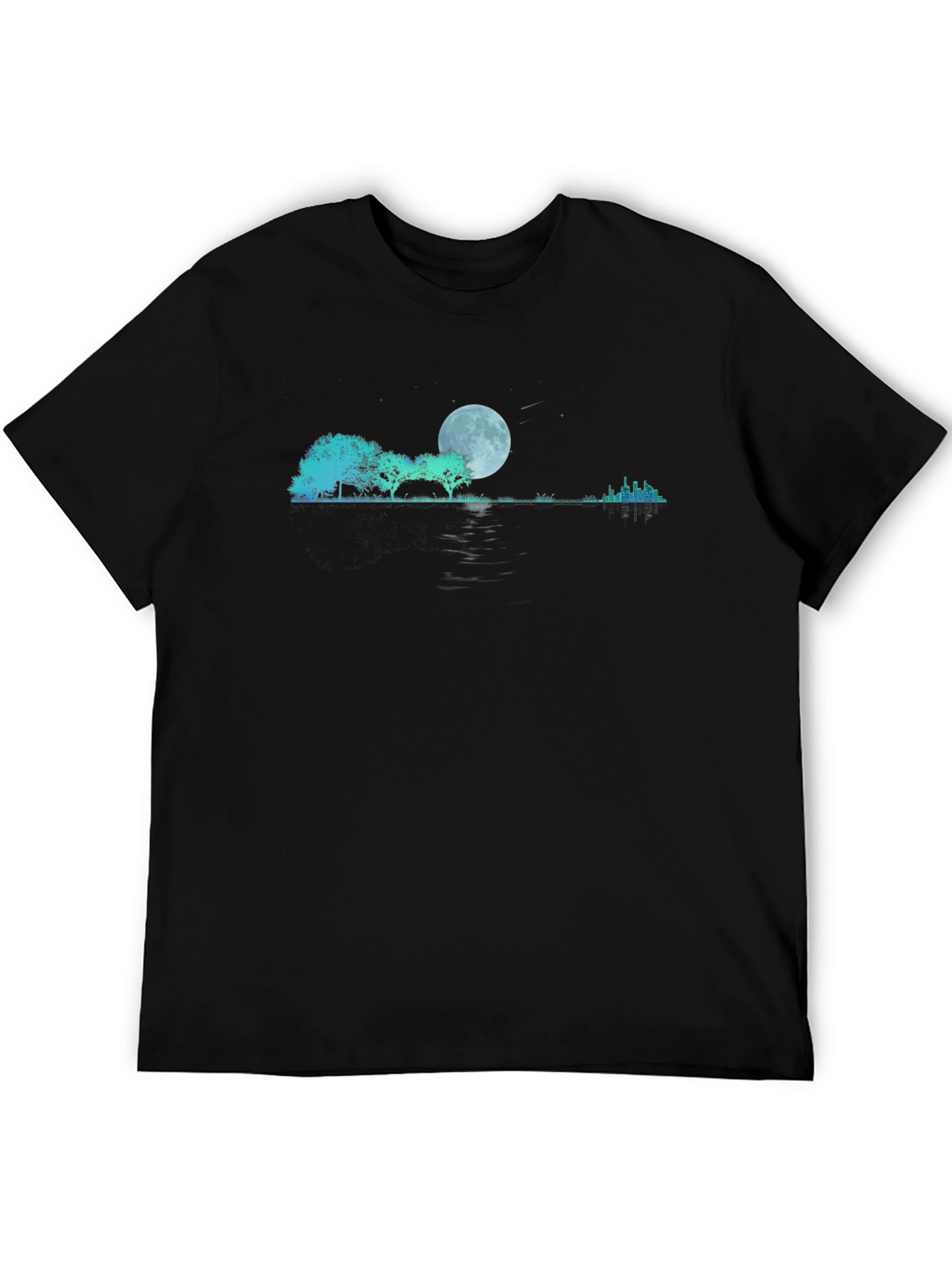 Moonlit Landscape Graphic T-Shirt