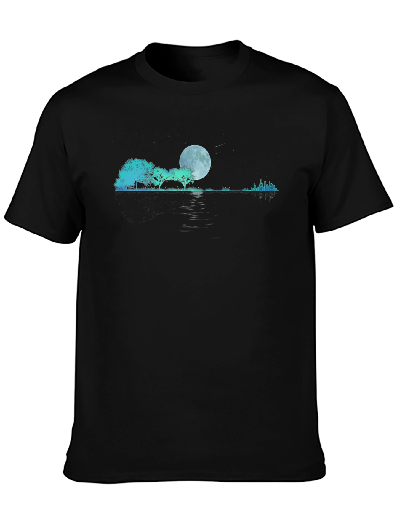 Moonlit Landscape Graphic T-Shirt