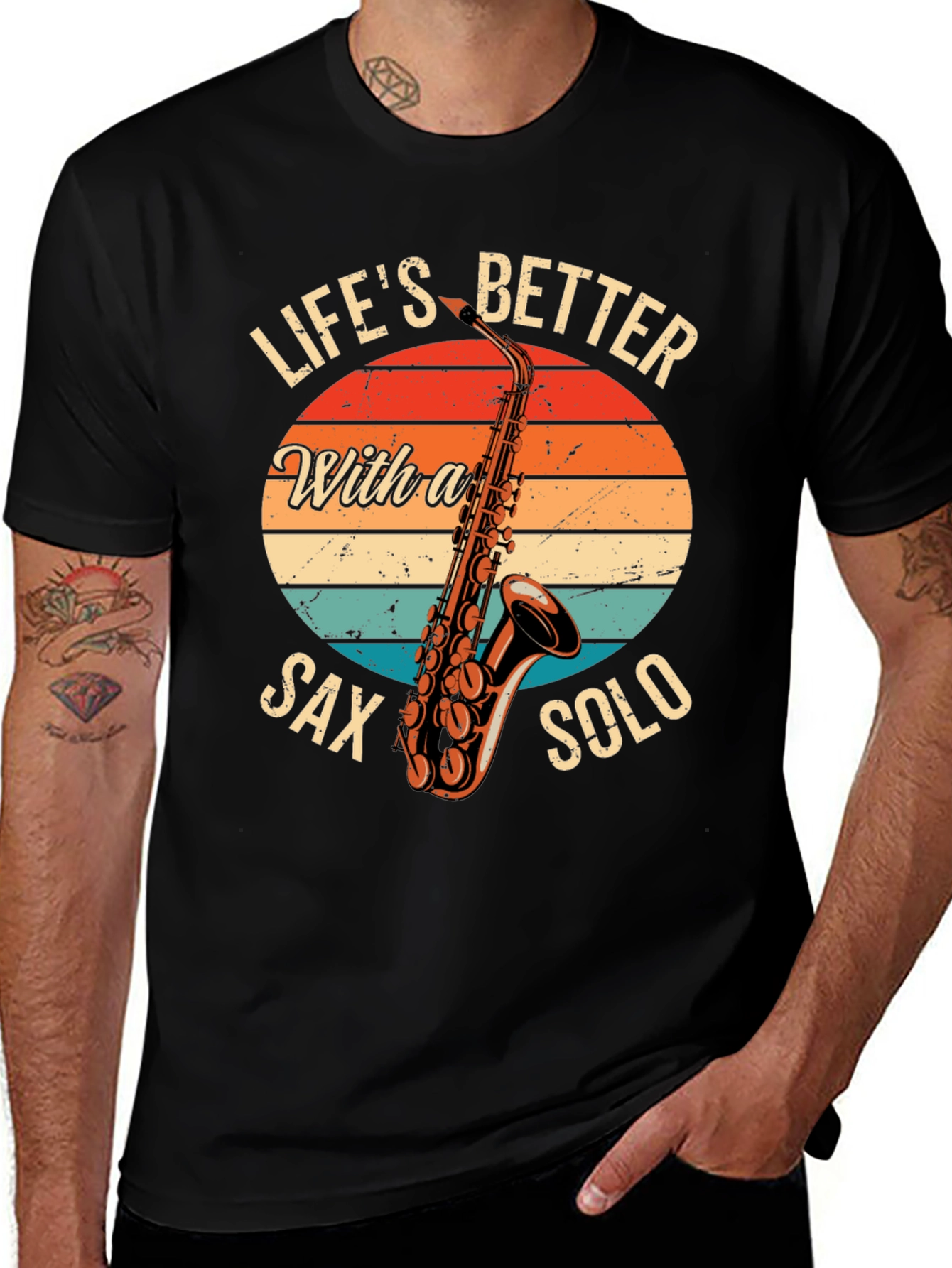 Lifes Better Sax Solo T-Shirt