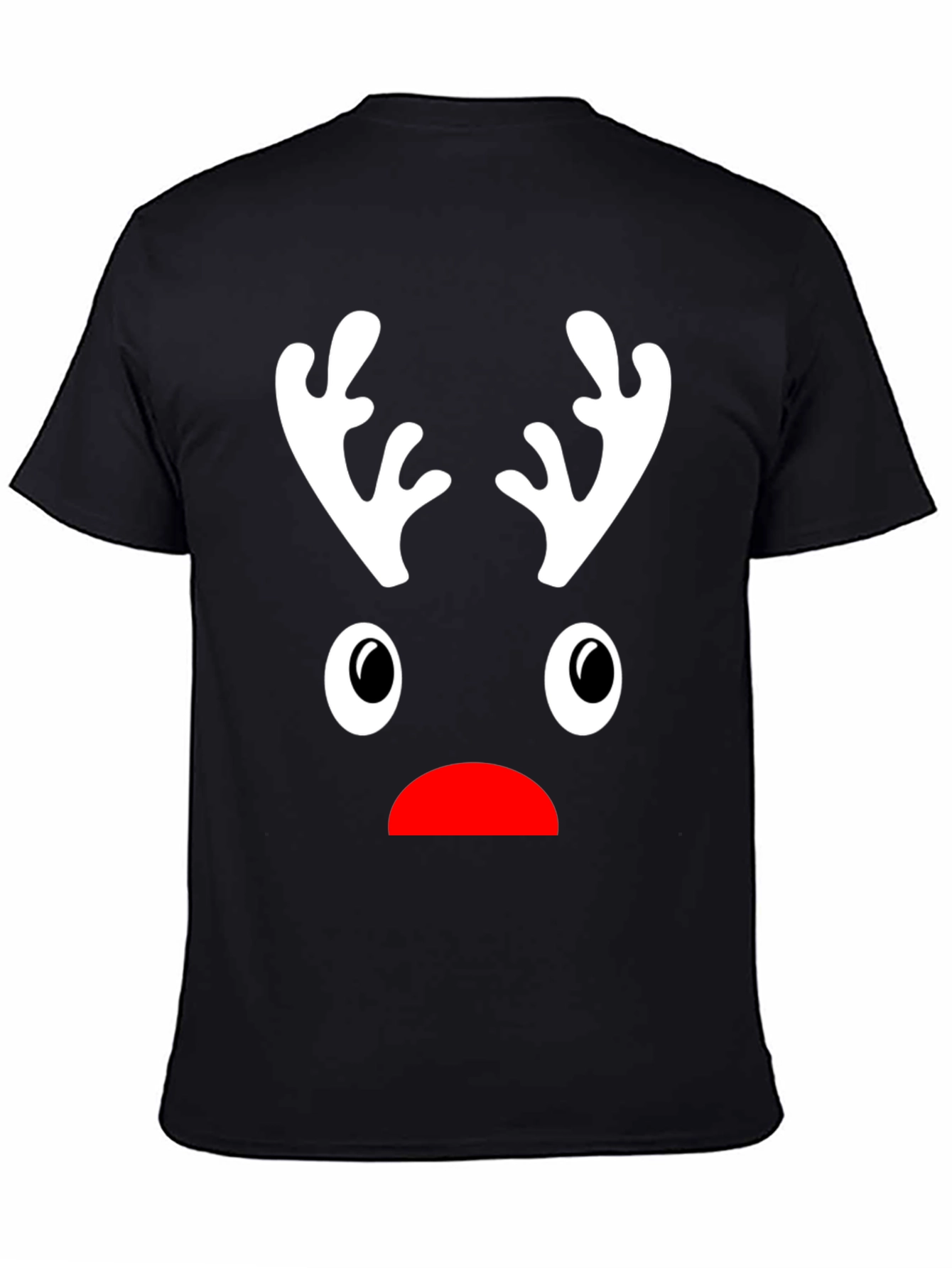 Funny Reindeer Face Christmas T-Shirt