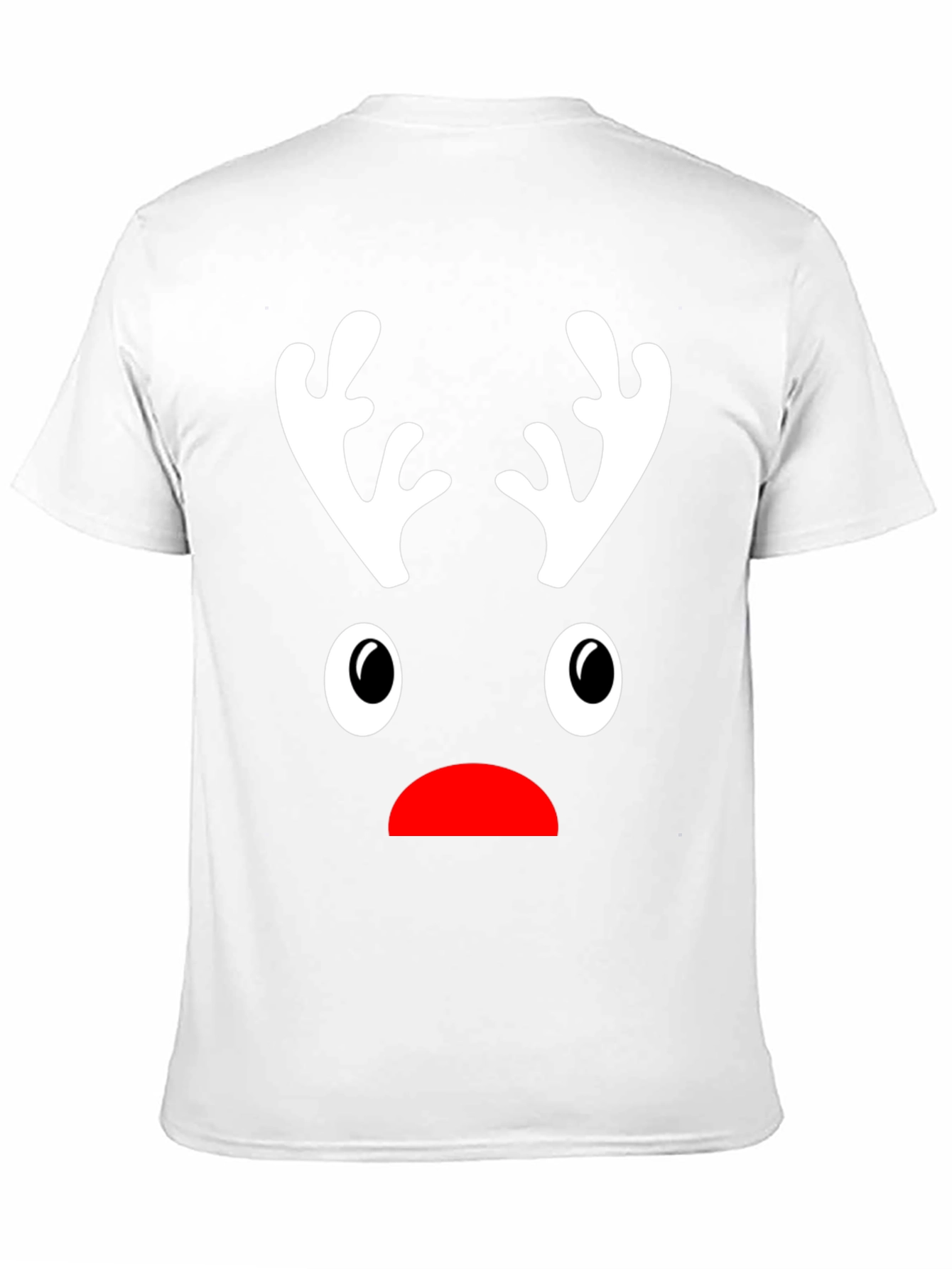Funny Reindeer Face Christmas T-Shirt