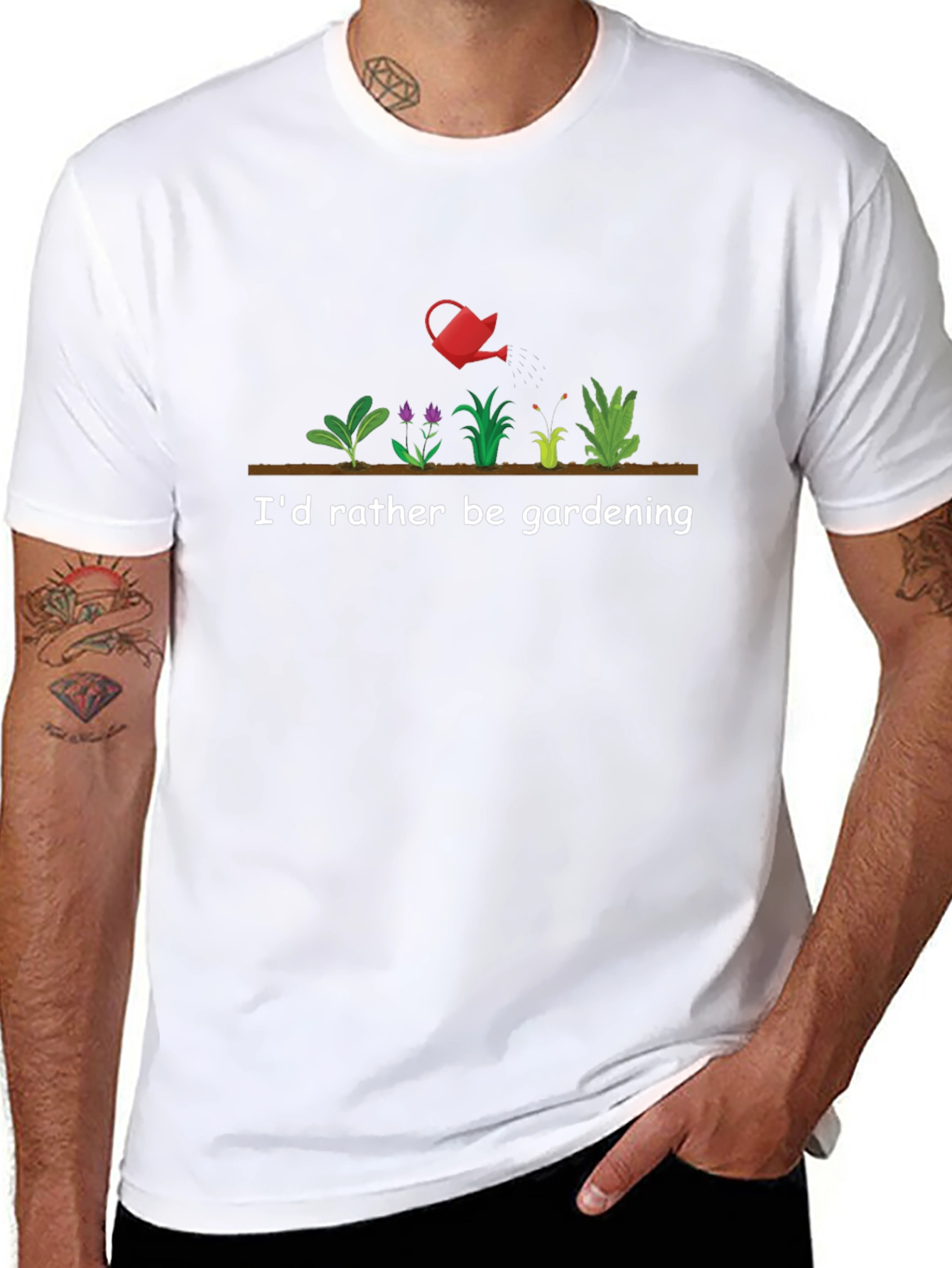 Gardening T-Shirt - Id Rather Be Gardening Tee