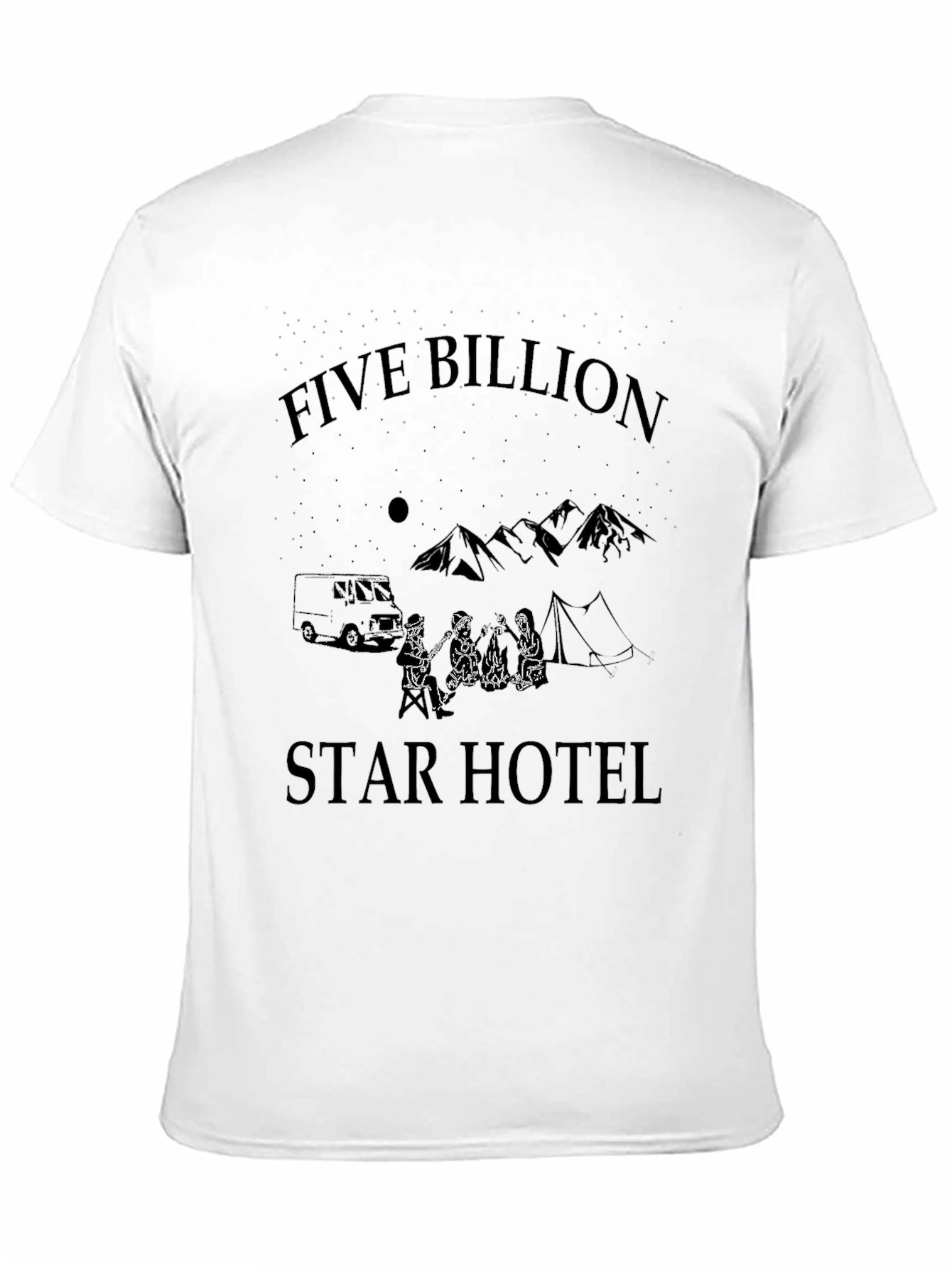 Five Billion Star Hotel Graphic Tee - Camping T-Shirt