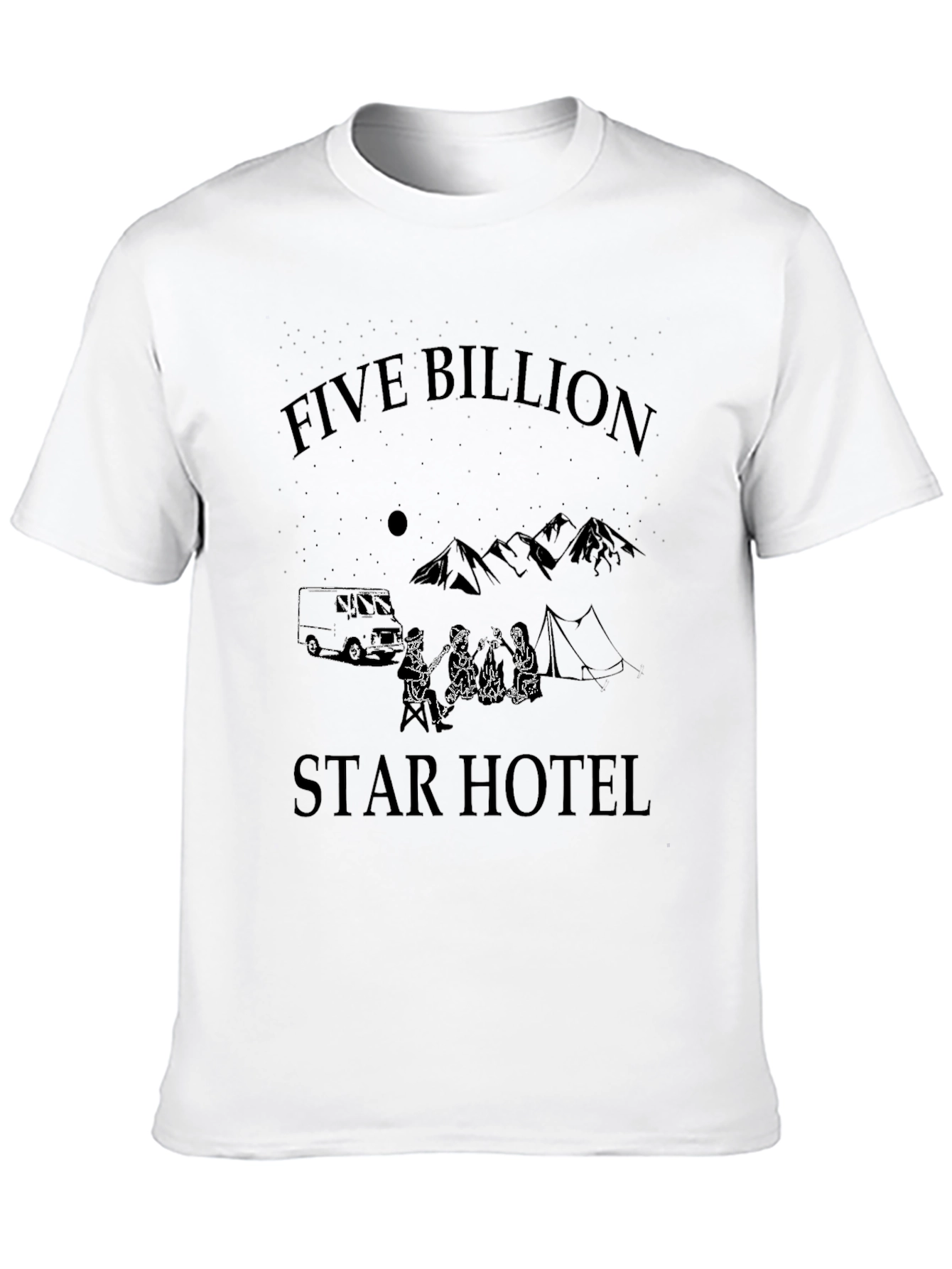 Five Billion Star Hotel Graphic Tee - Camping T-Shirt