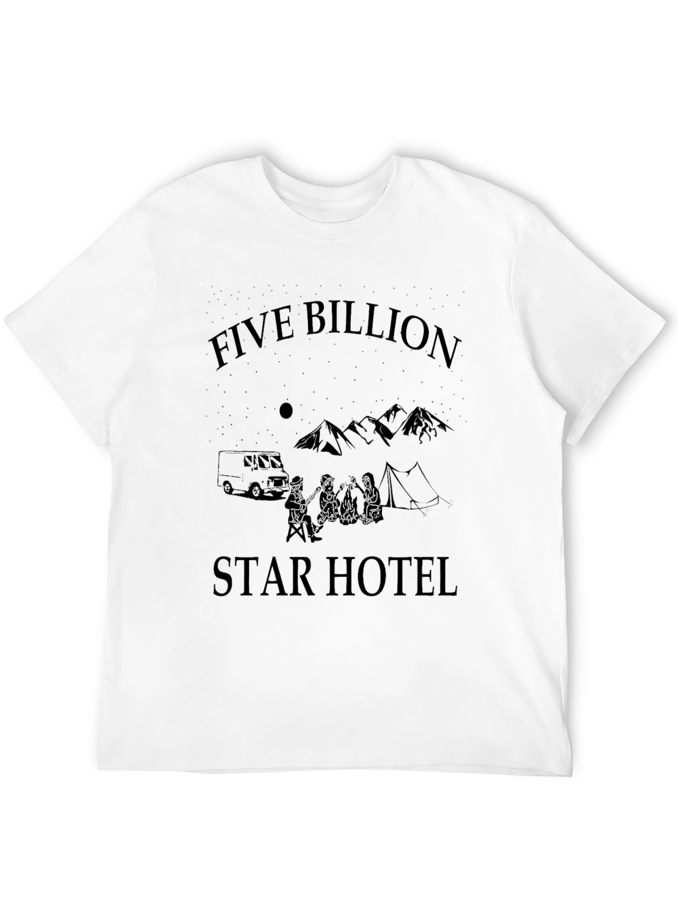 Five Billion Star Hotel Graphic Tee - Camping T-Shirt