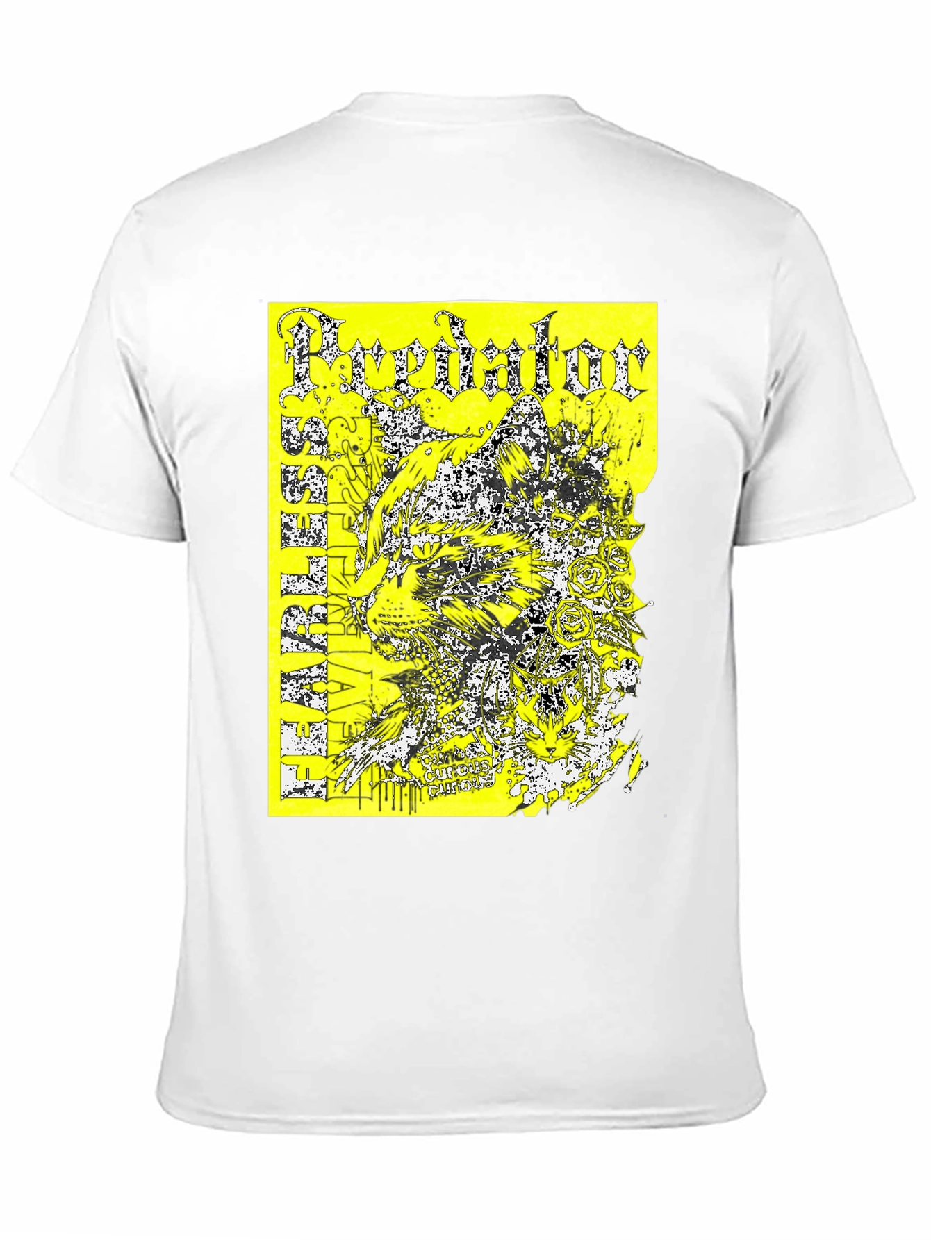 Predator Graphic Print T-Shirt - Black