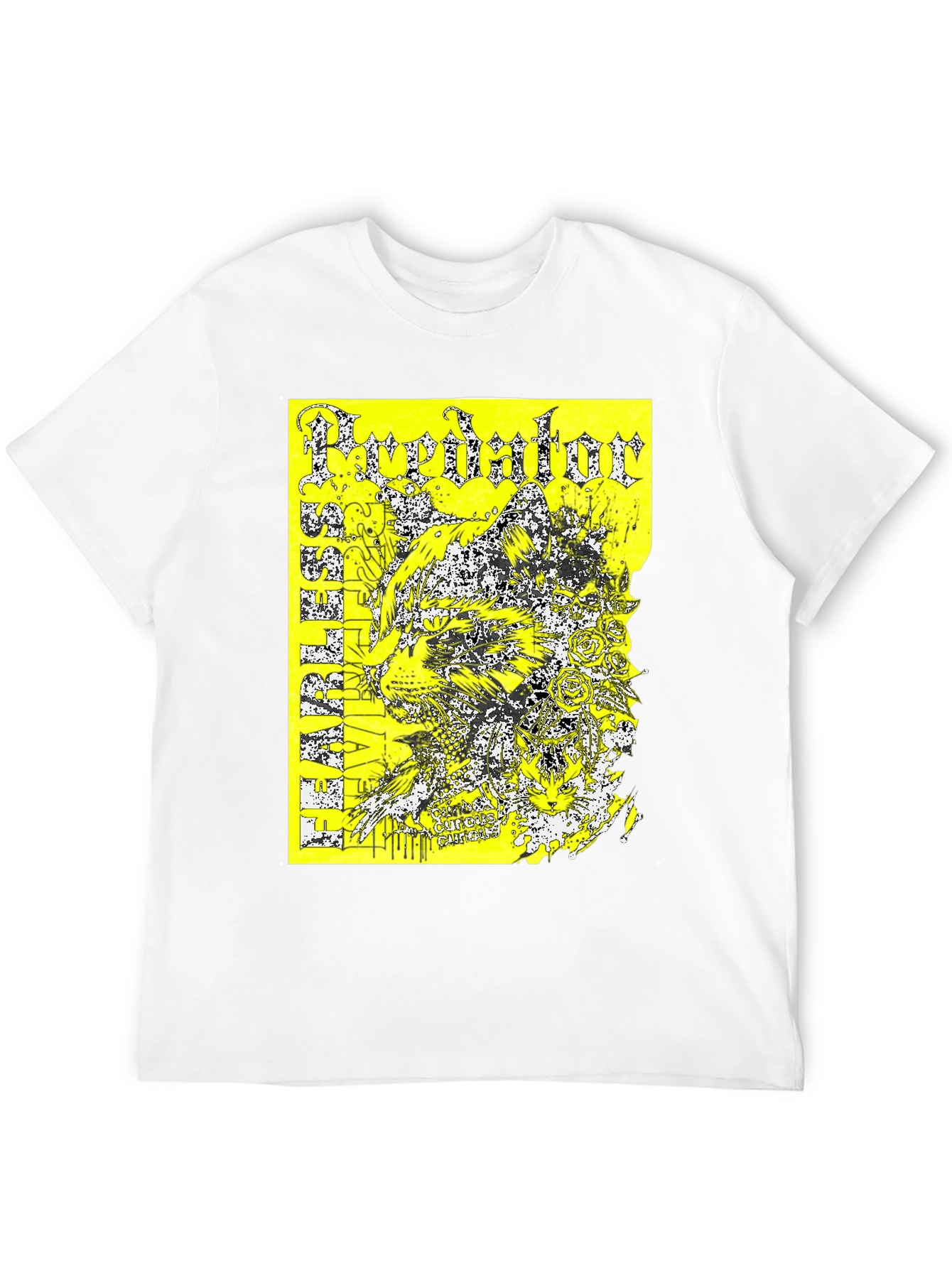 Predator Graphic Print T-Shirt - Black