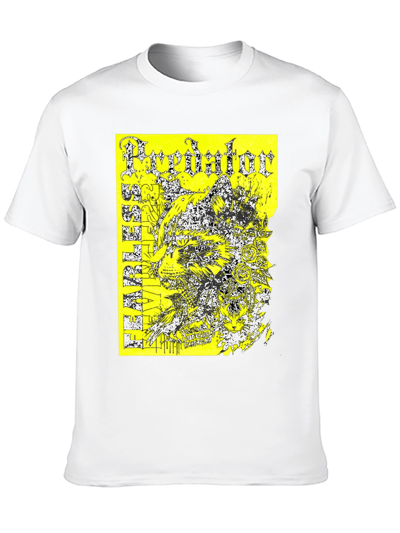 Predator Graphic Print T-Shirt - Black