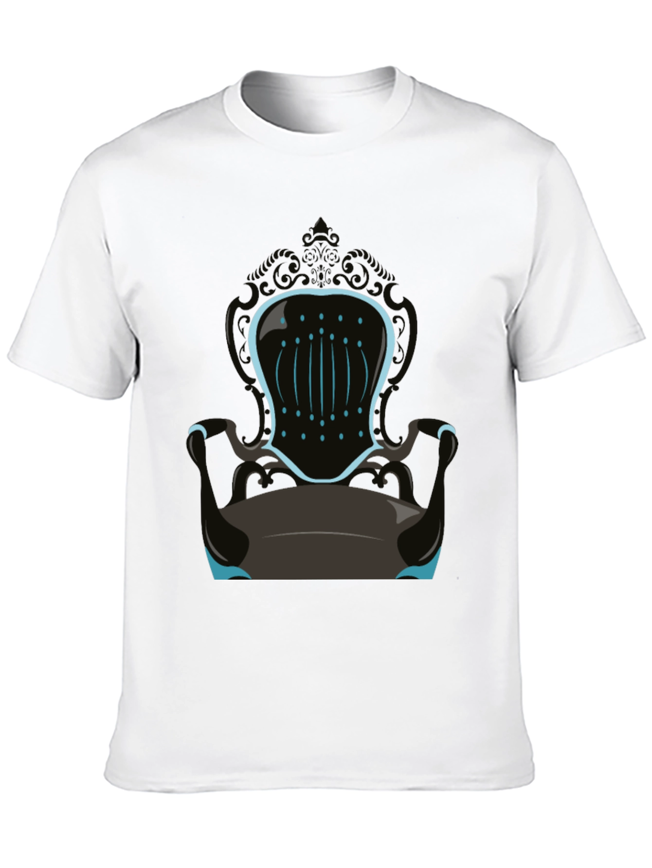 Novelty Throne Graphic Tee - Mens Black T-Shirt