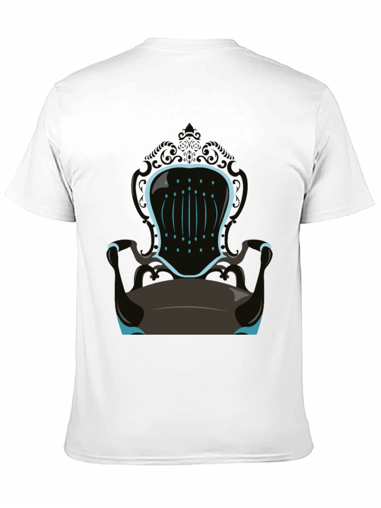 Novelty Throne Graphic Tee - Mens Black T-Shirt