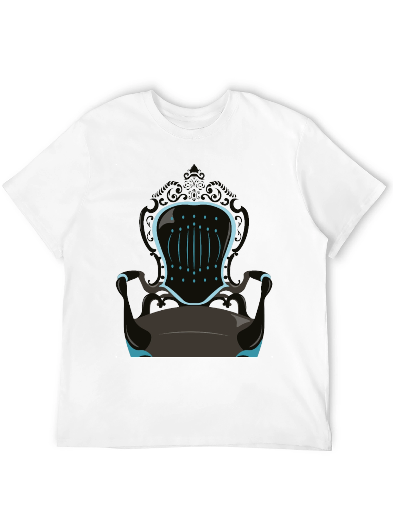 Novelty Throne Graphic Tee - Mens Black T-Shirt