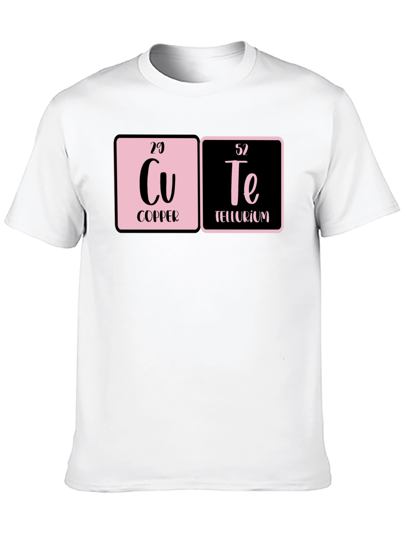 Cute Periodic Table Black T-Shirt