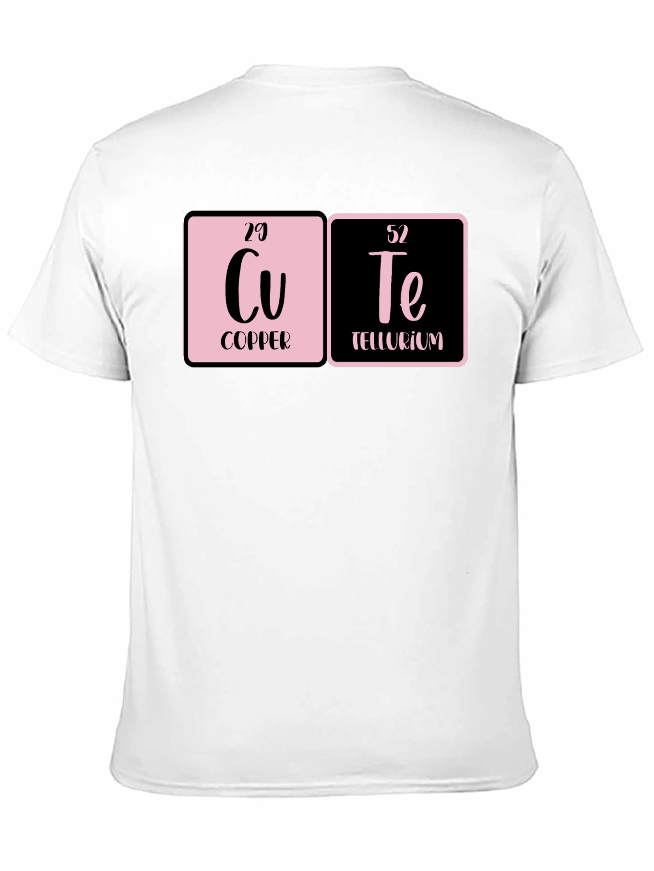Cute Periodic Table Black T-Shirt