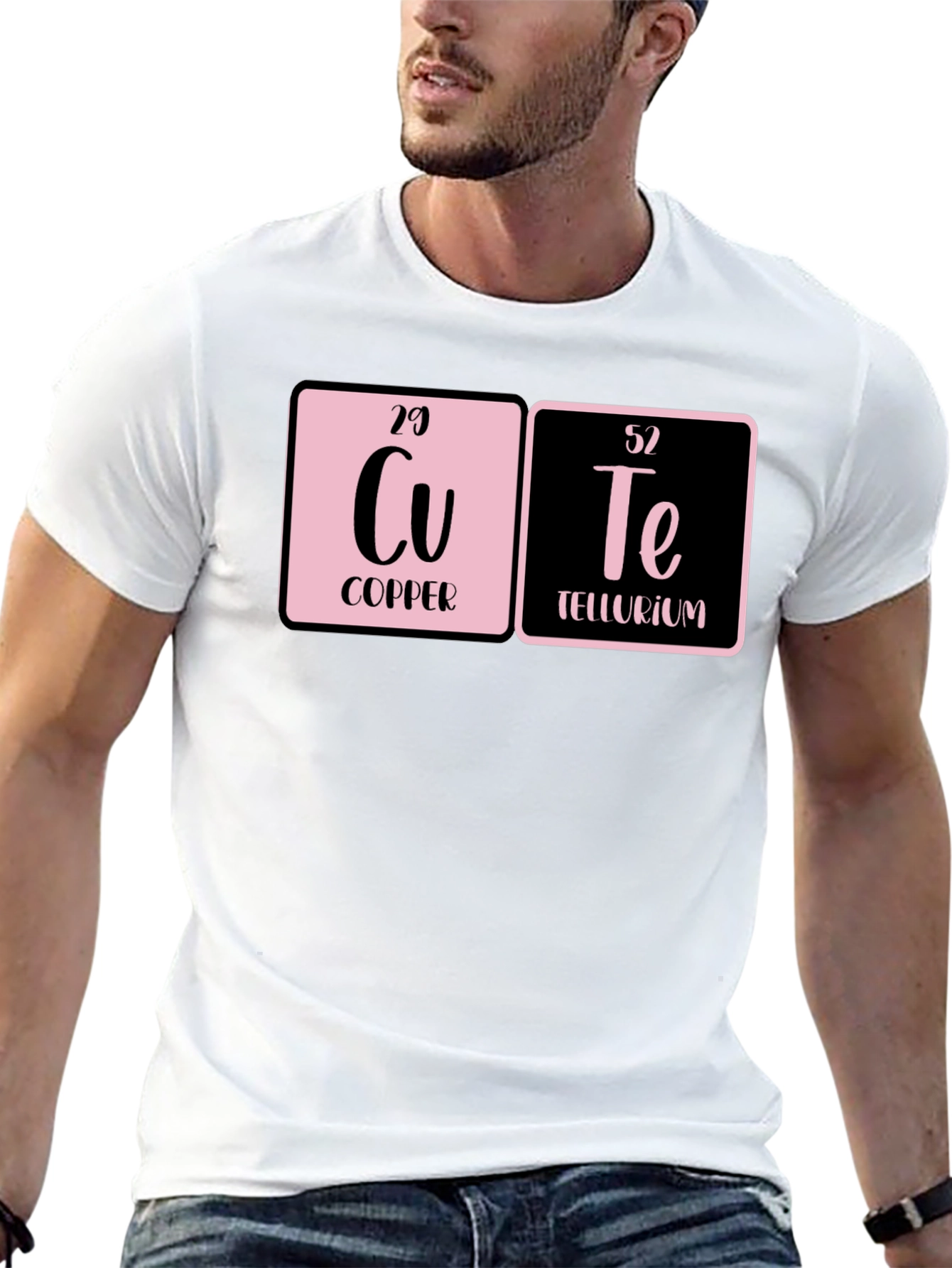 Cute Periodic Table Black T-Shirt