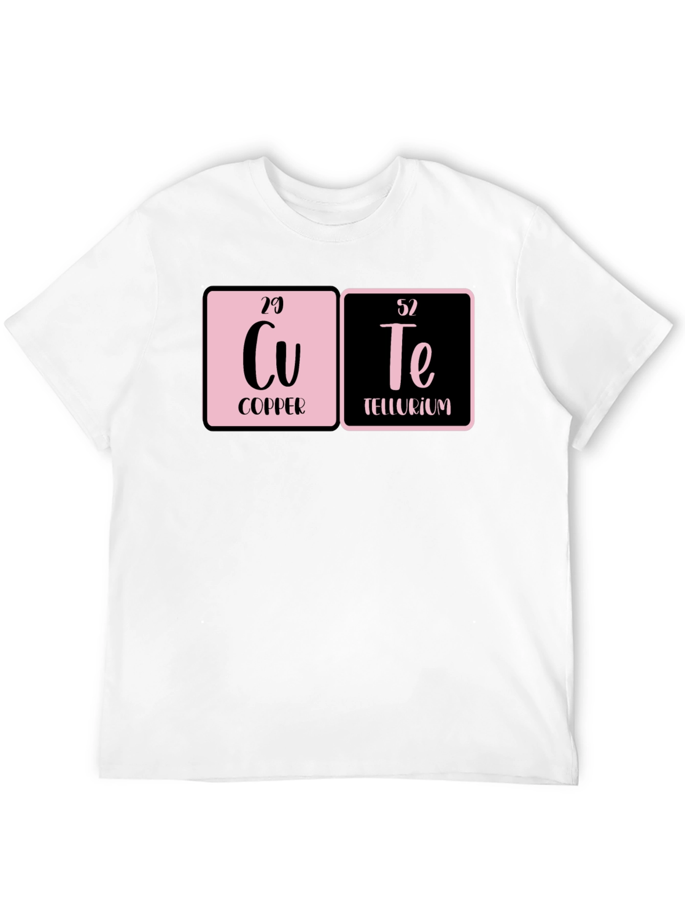 Cute Periodic Table Black T-Shirt