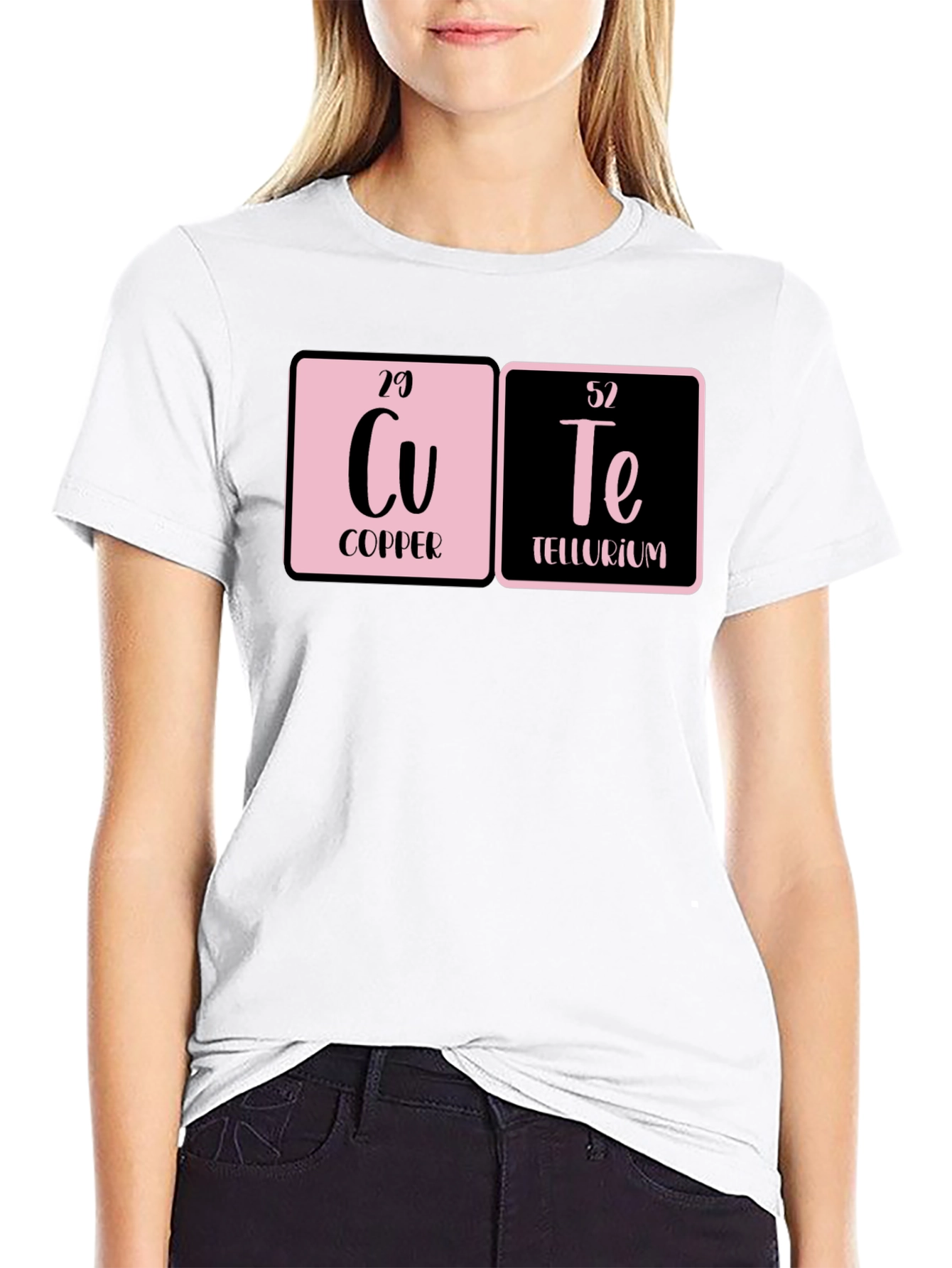 Cute Periodic Table Black T-Shirt