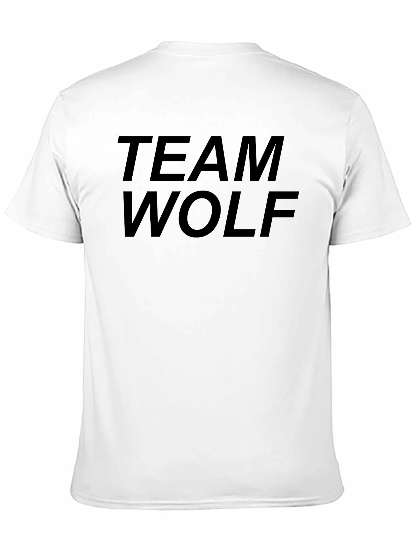 Team Wolf Black Graphic T-Shirt
