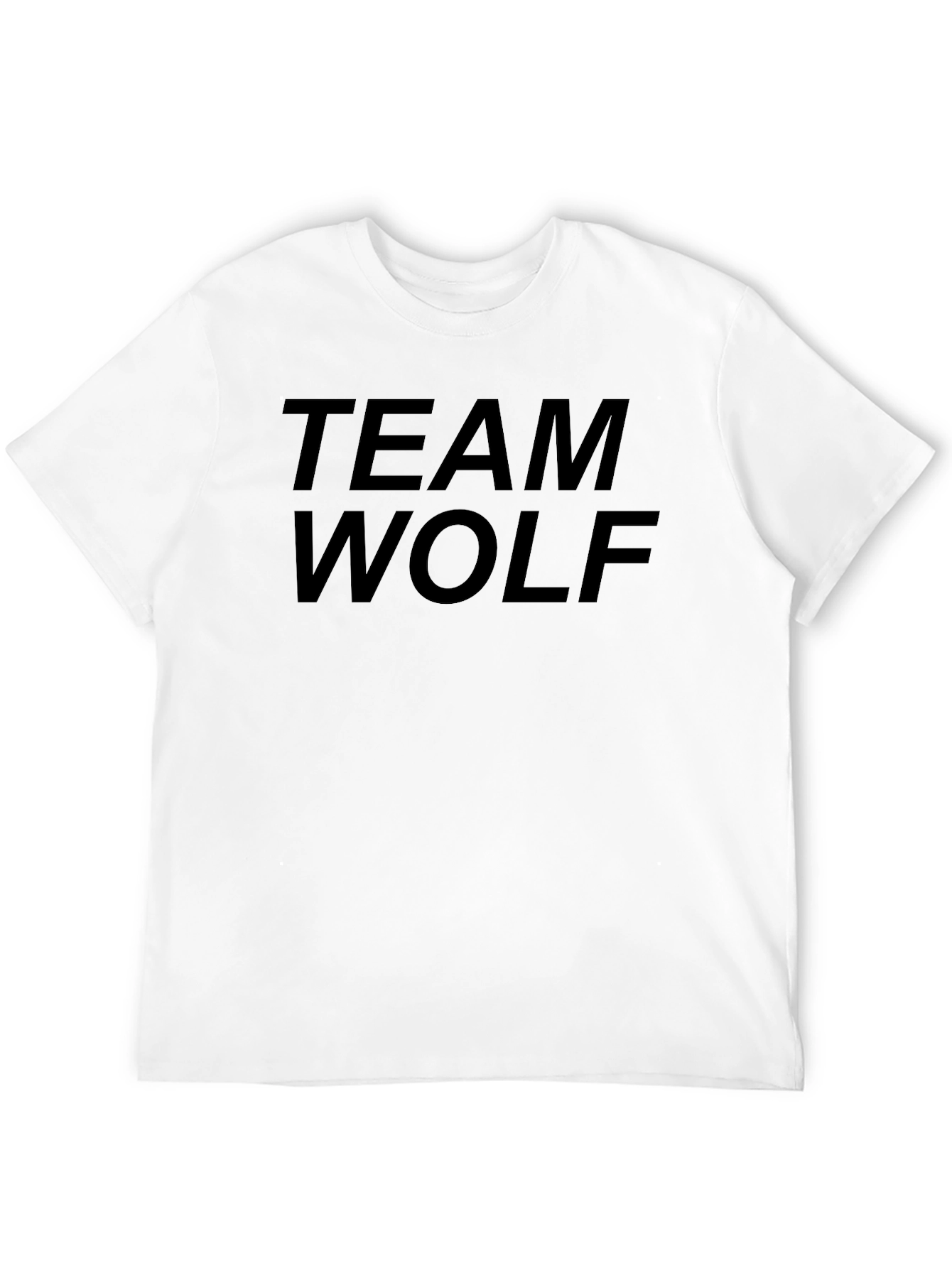 Team Wolf Black Graphic T-Shirt