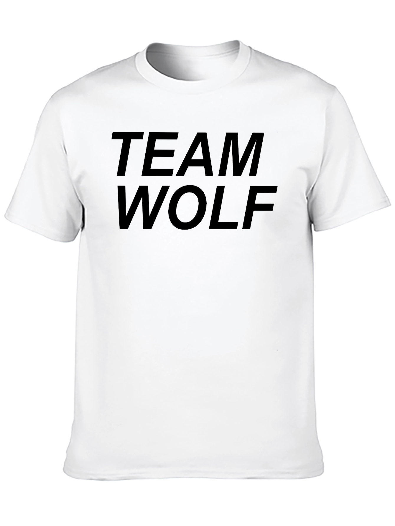 Team Wolf Black Graphic T-Shirt
