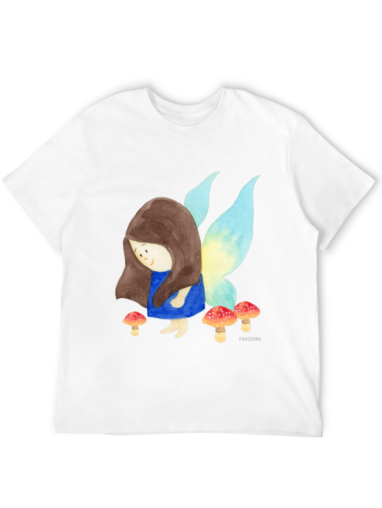Fairy and Mushrooms Graphic T-Shirt