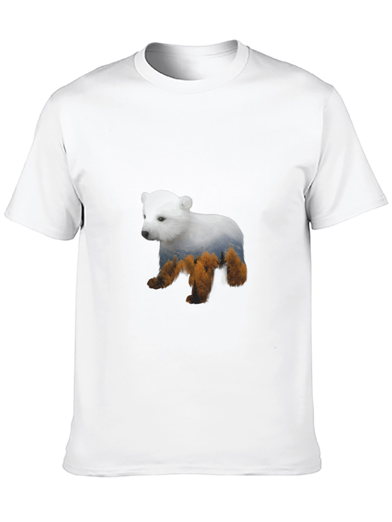 Bear Forest Graphic T-Shirt - Mens Black Tee