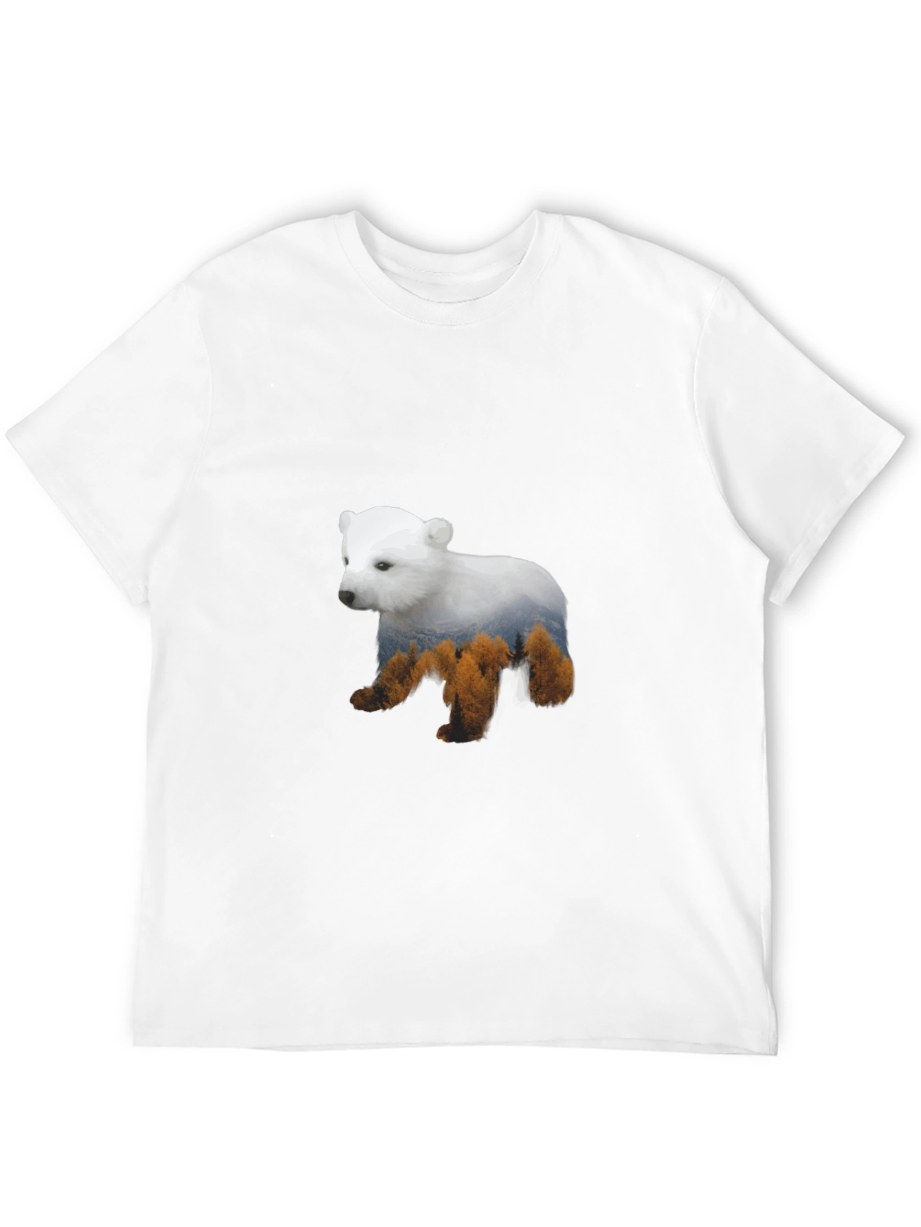 Bear Forest Graphic T-Shirt - Mens Black Tee
