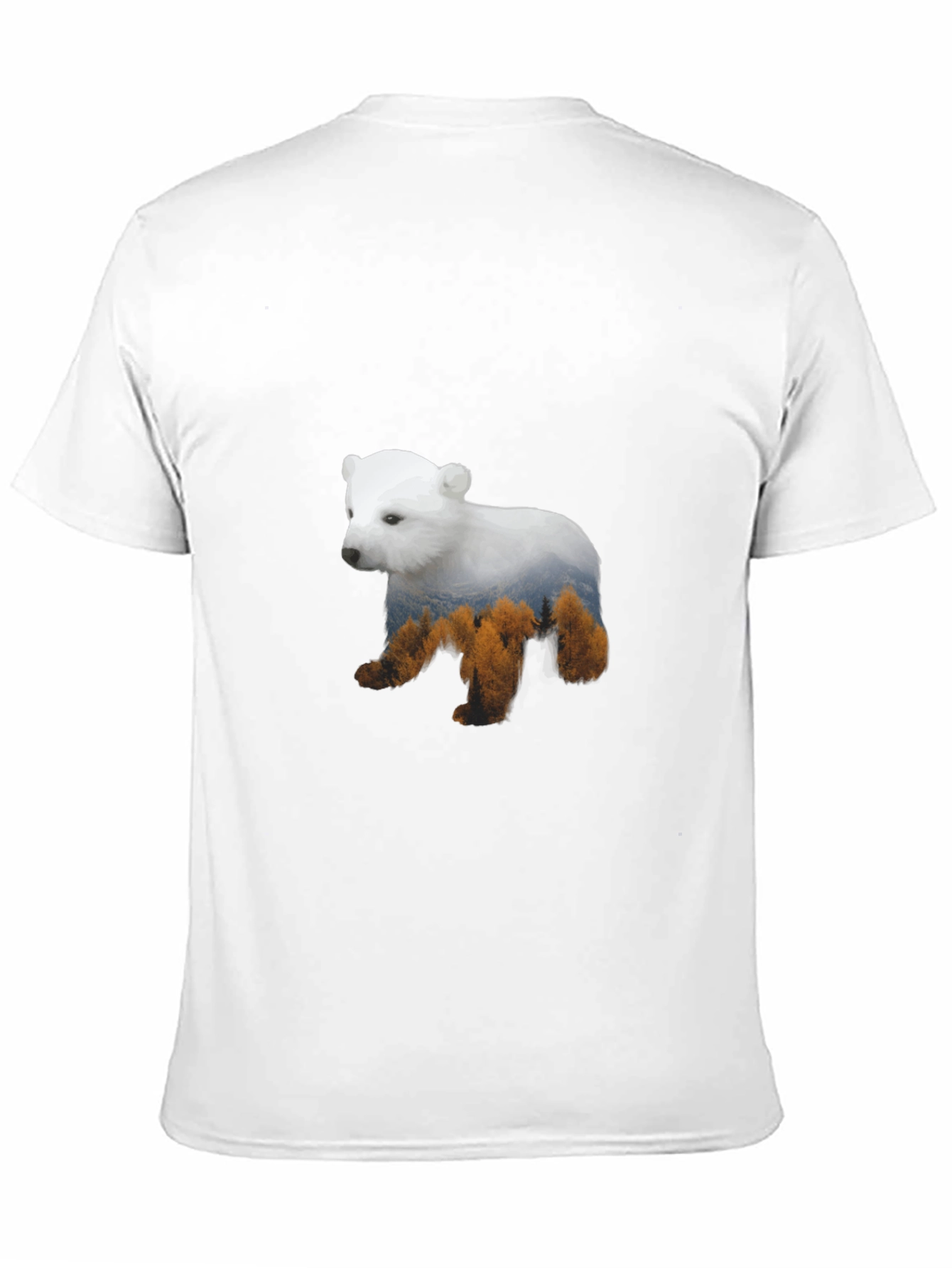 Bear Forest Graphic T-Shirt - Mens Black Tee