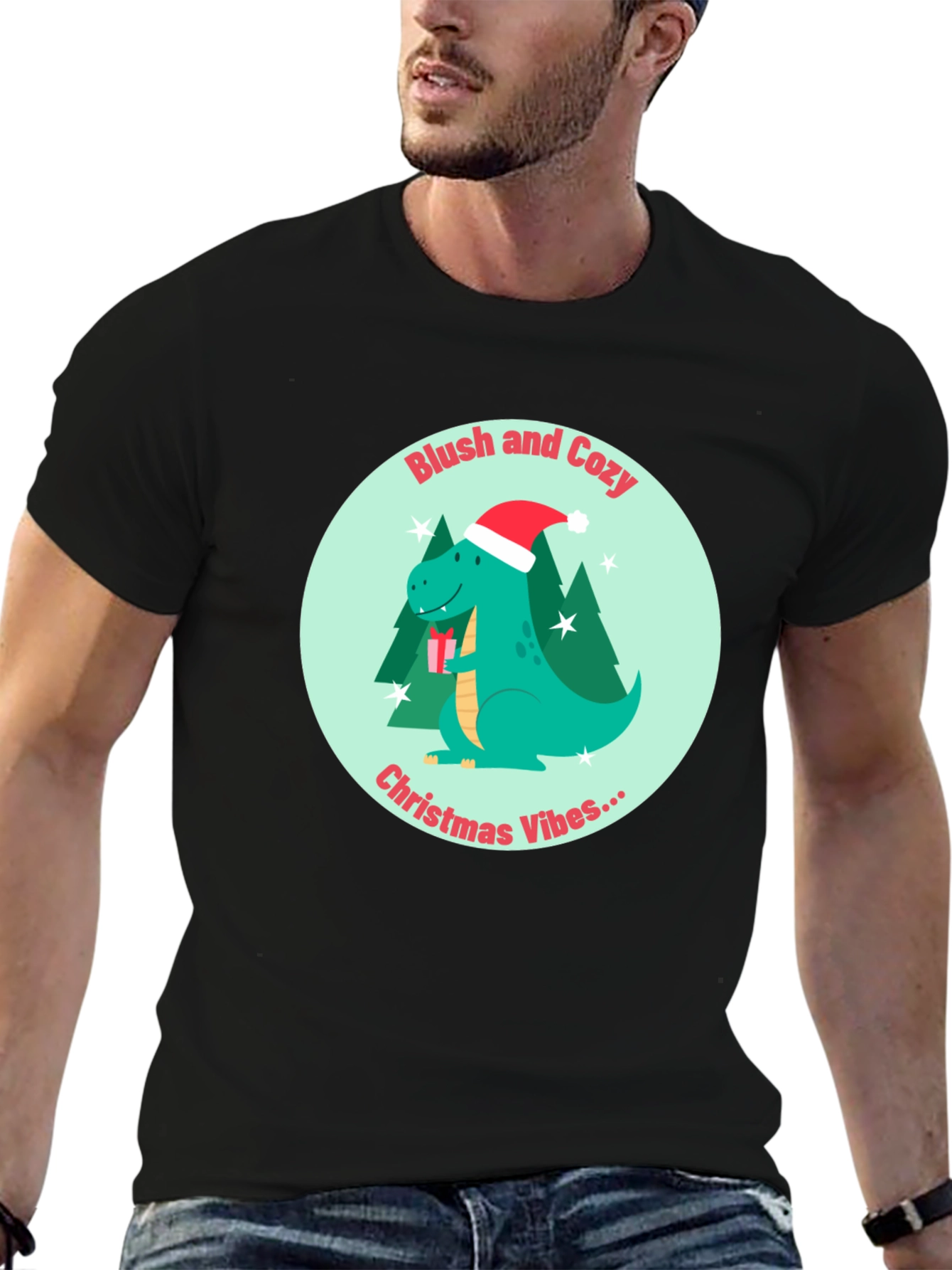 Dino Christmas Vibes Tee
