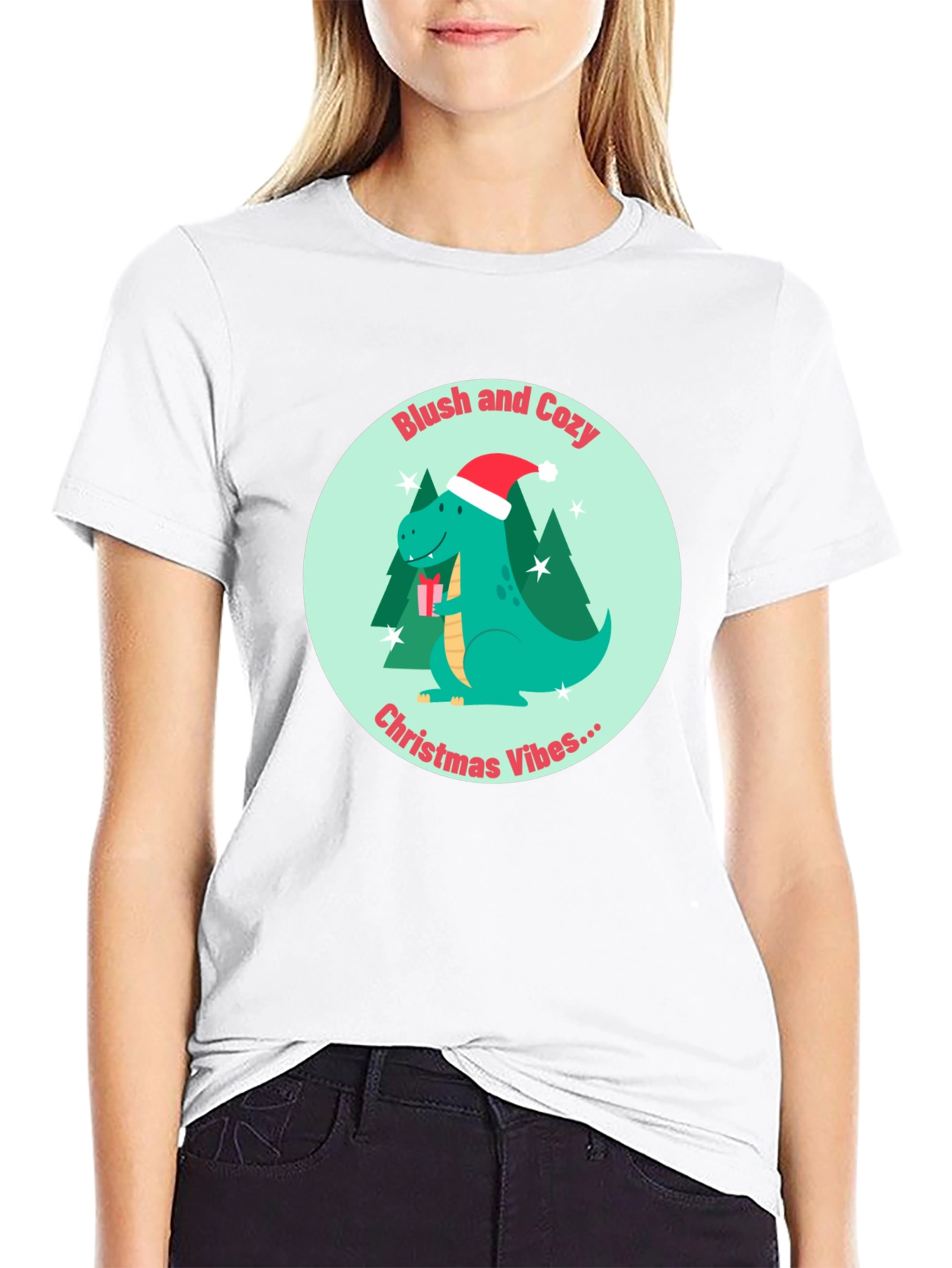 Dino Christmas Vibes Tee