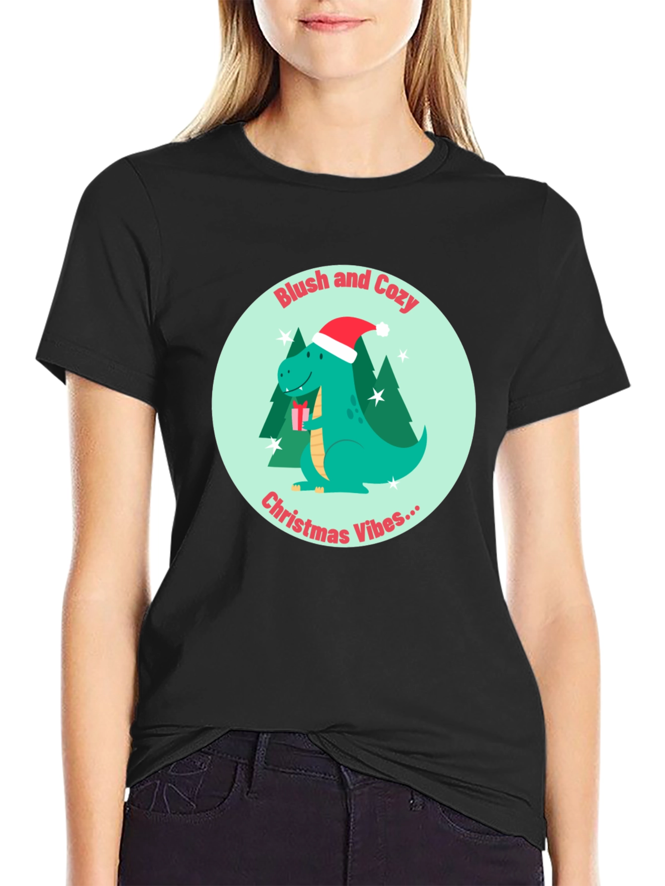 Dino Christmas Vibes Tee