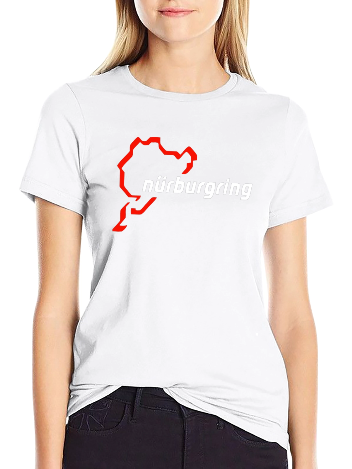 Nürburgring Race Track Black Graphic T-Shirt