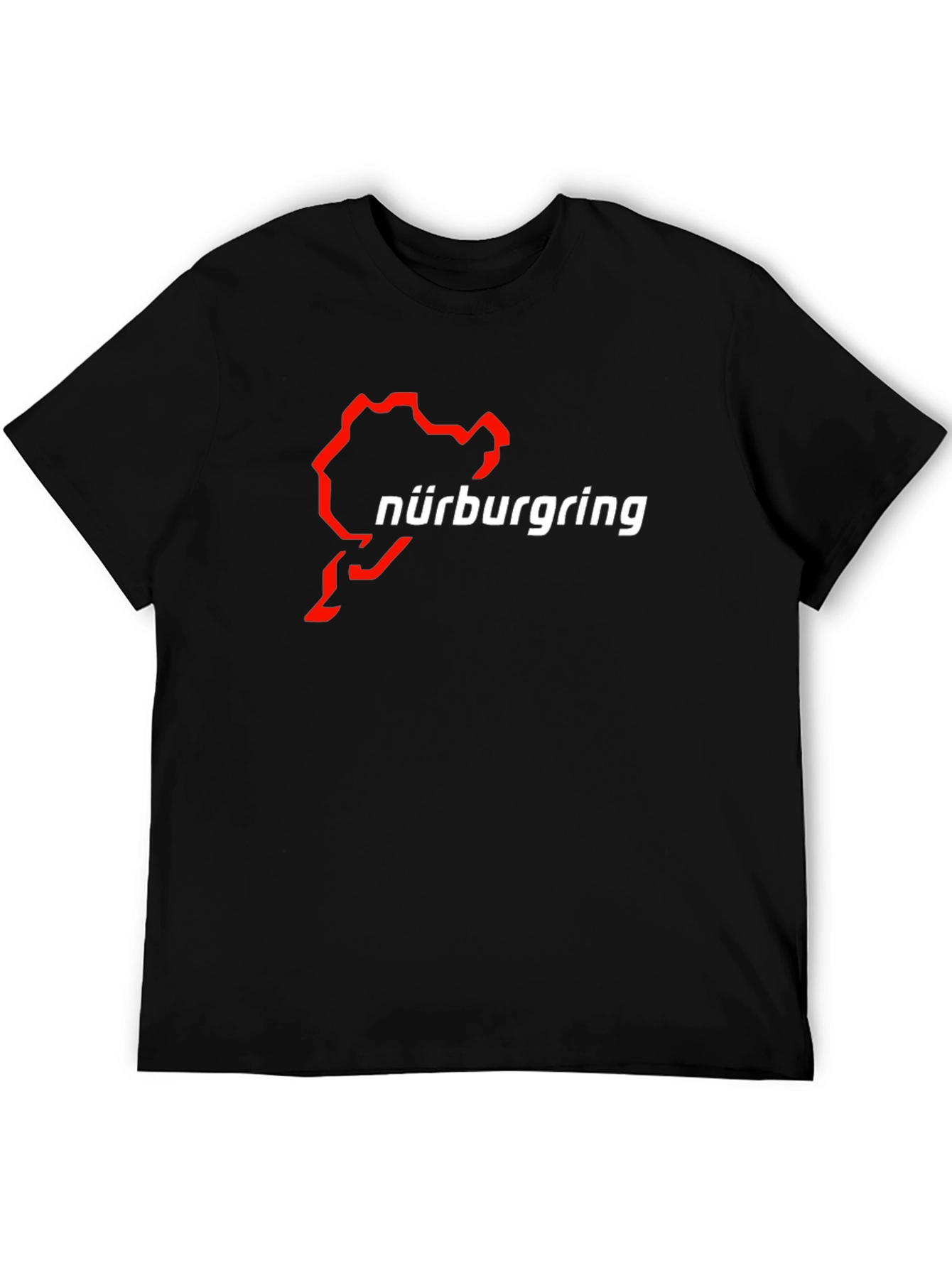 Nürburgring Race Track Black Graphic T-Shirt
