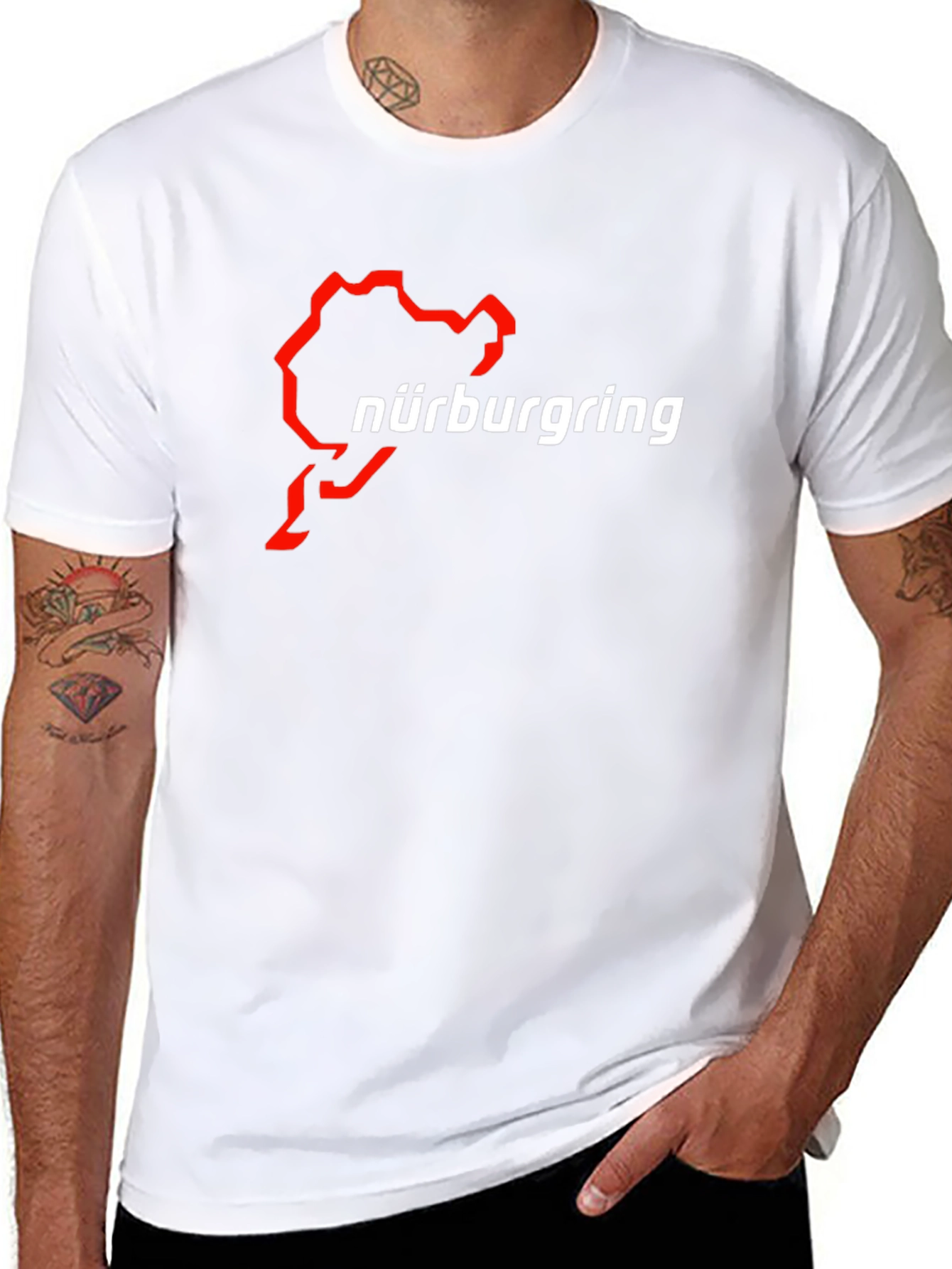Nürburgring Race Track Black Graphic T-Shirt