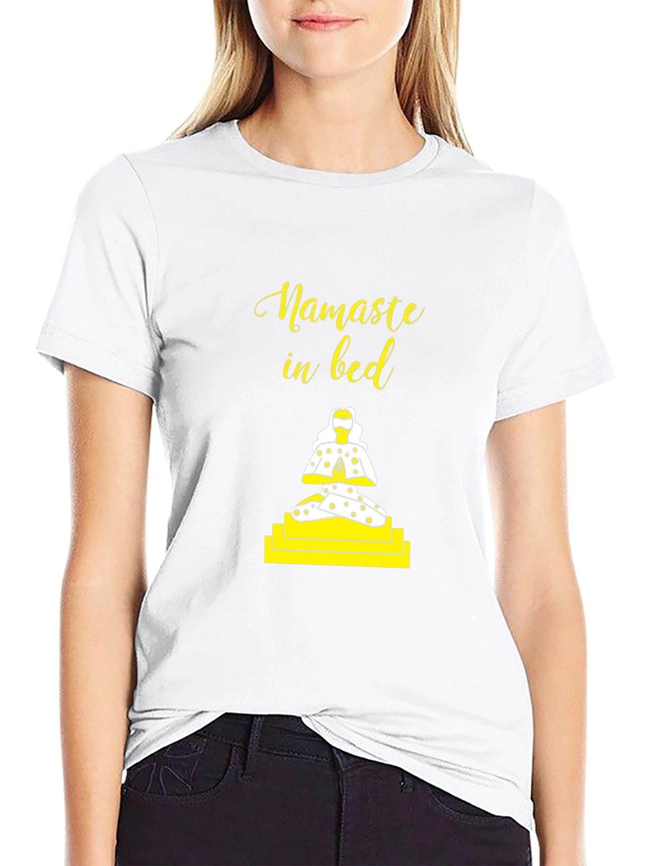 Namaste in Bed Graphic Tee - Yoga T-Shirt