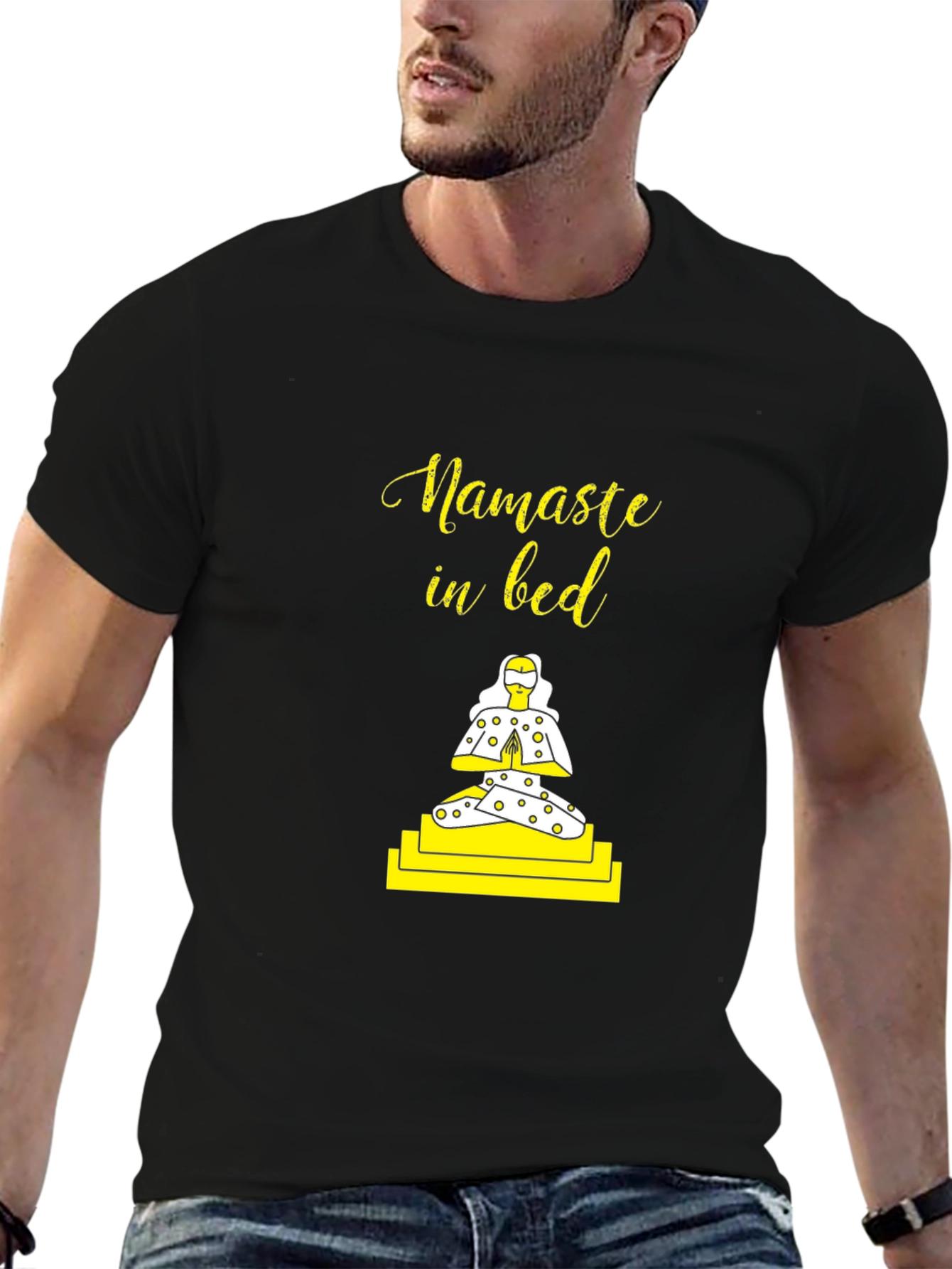 Namaste in Bed Graphic Tee - Yoga T-Shirt