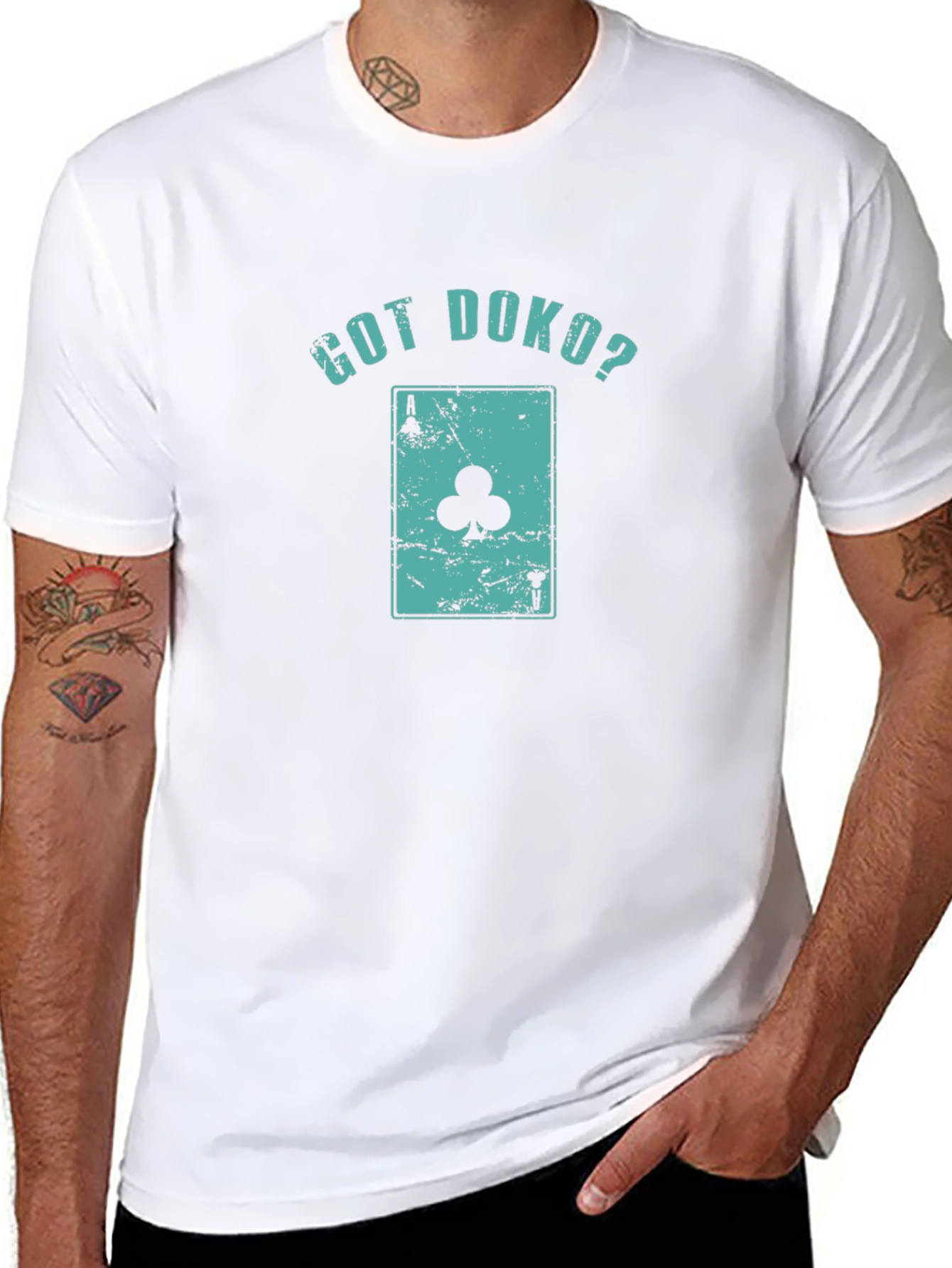 Got Doko? Playing Card Graphic Tee - Club Ace