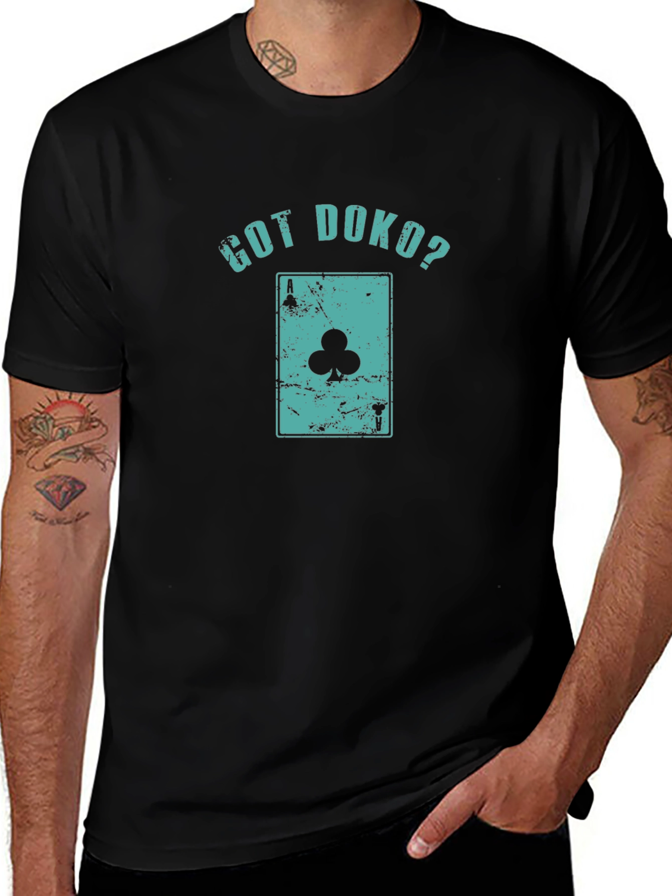 Got Doko? Playing Card Graphic Tee - Club Ace