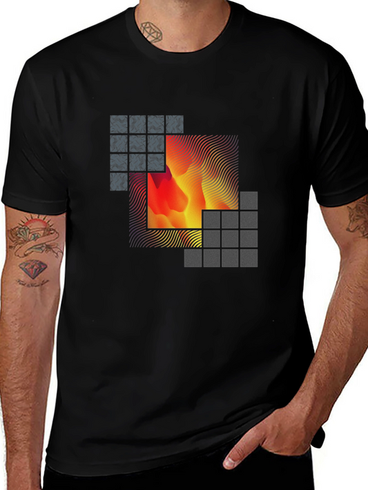 Abstract Art Black T-Shirt