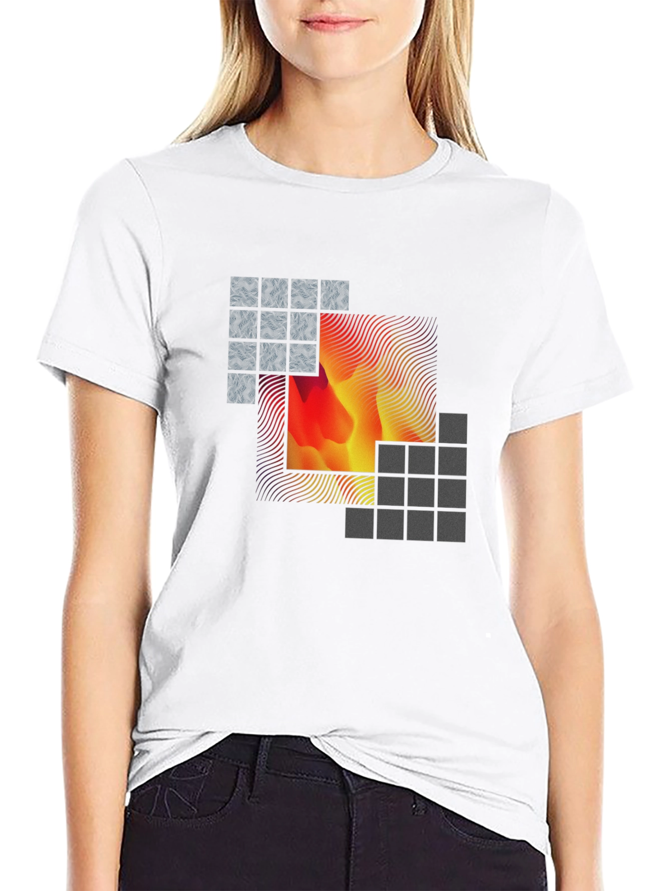 Abstract Art Black T-Shirt