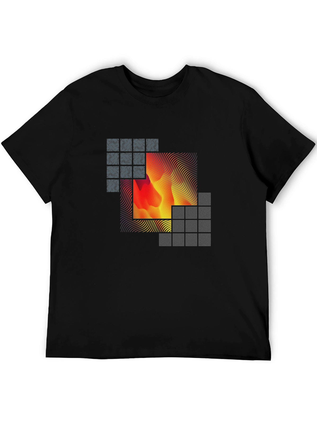 Abstract Art Black T-Shirt