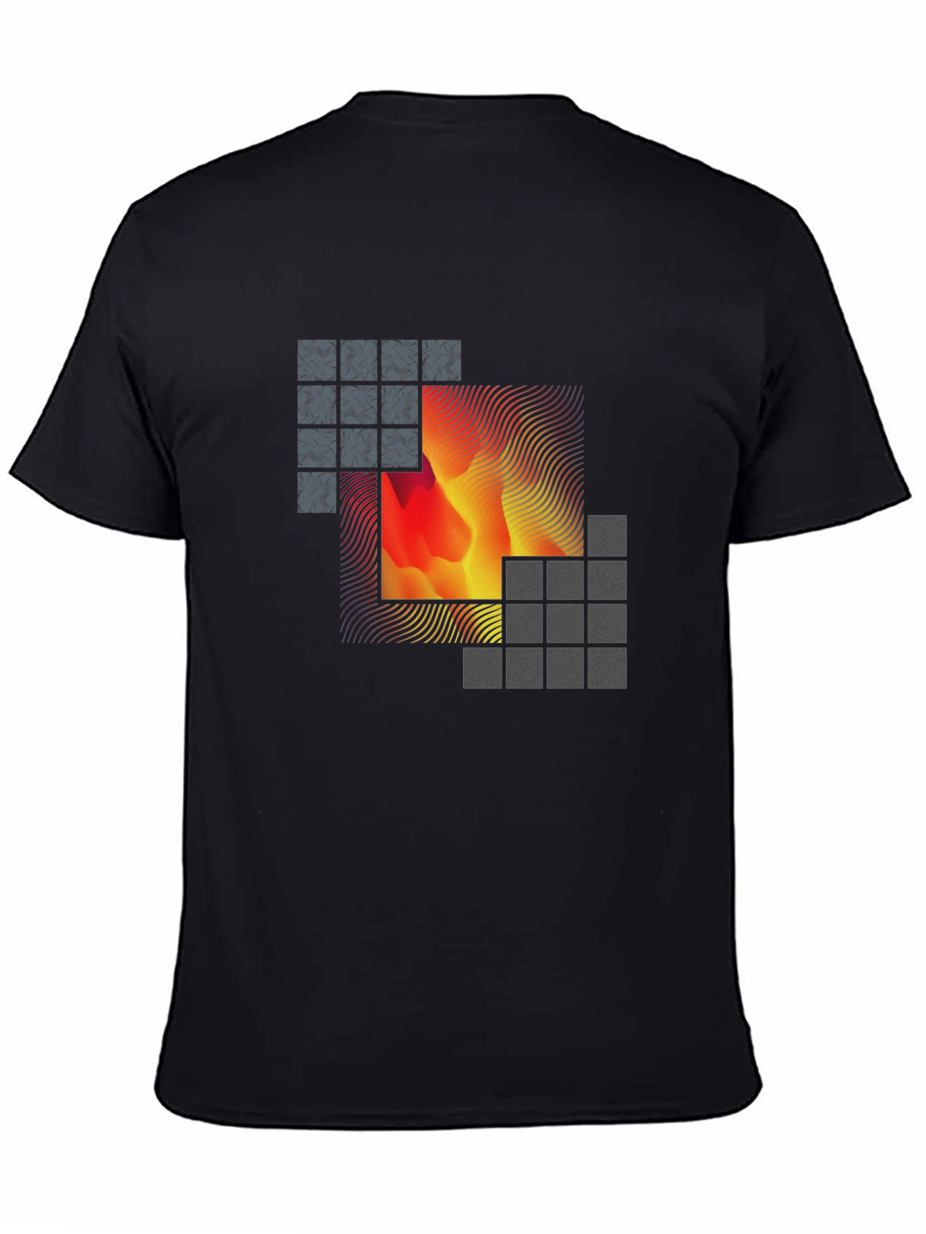 Abstract Art Black T-Shirt