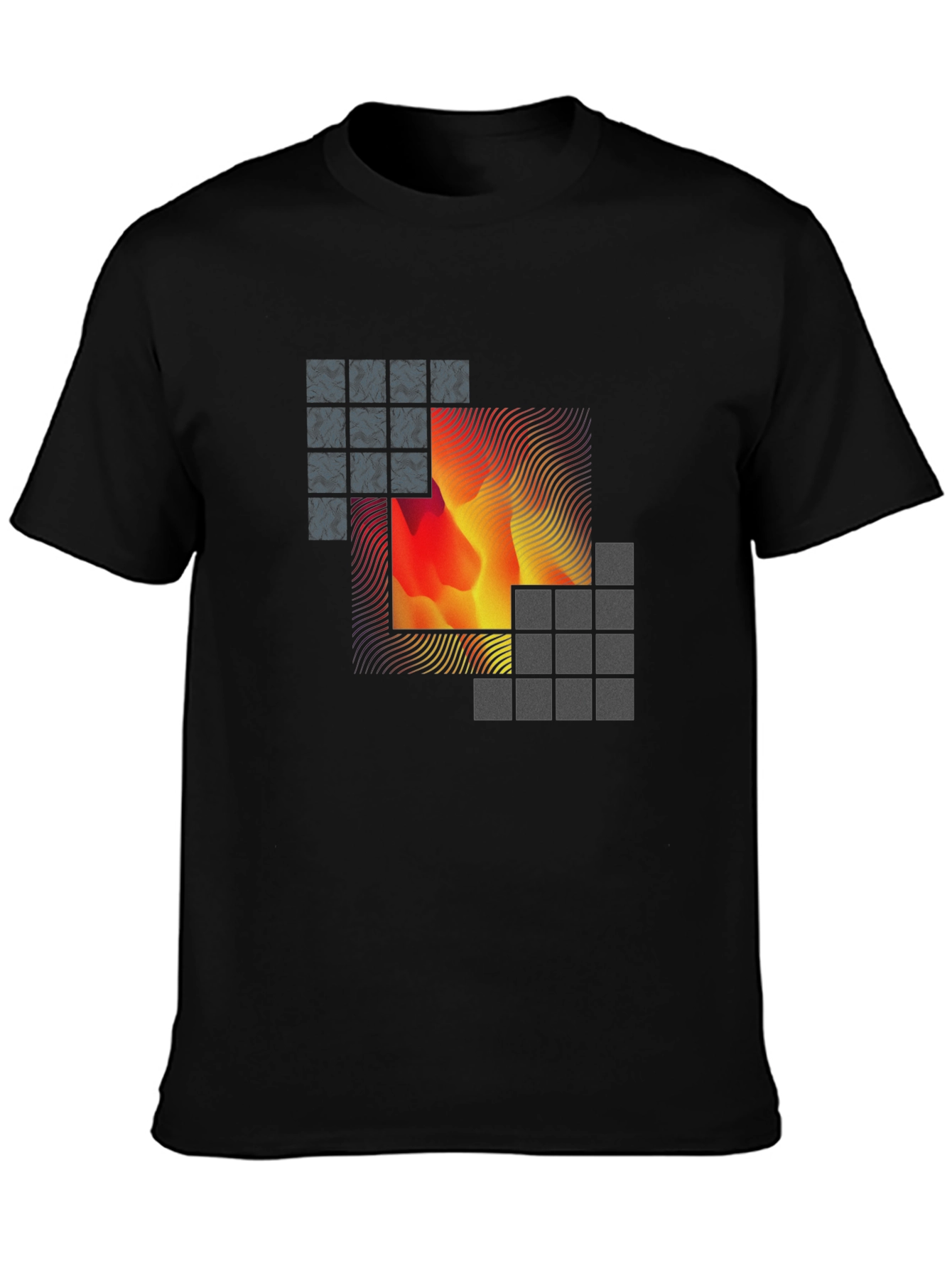 Abstract Art Black T-Shirt
