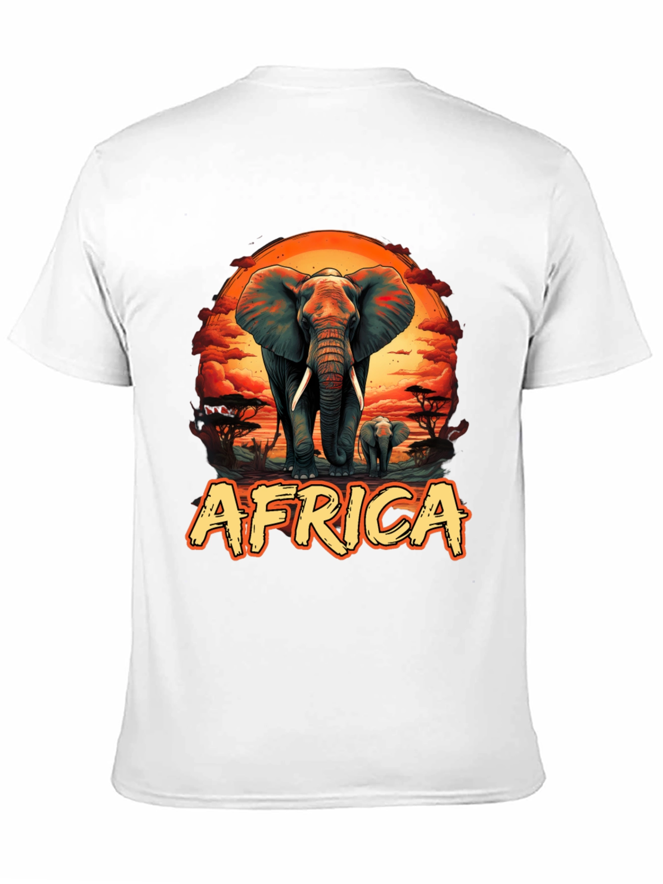 Africa Elephant Graphic Tee - Wildlife Safari T-Shirt