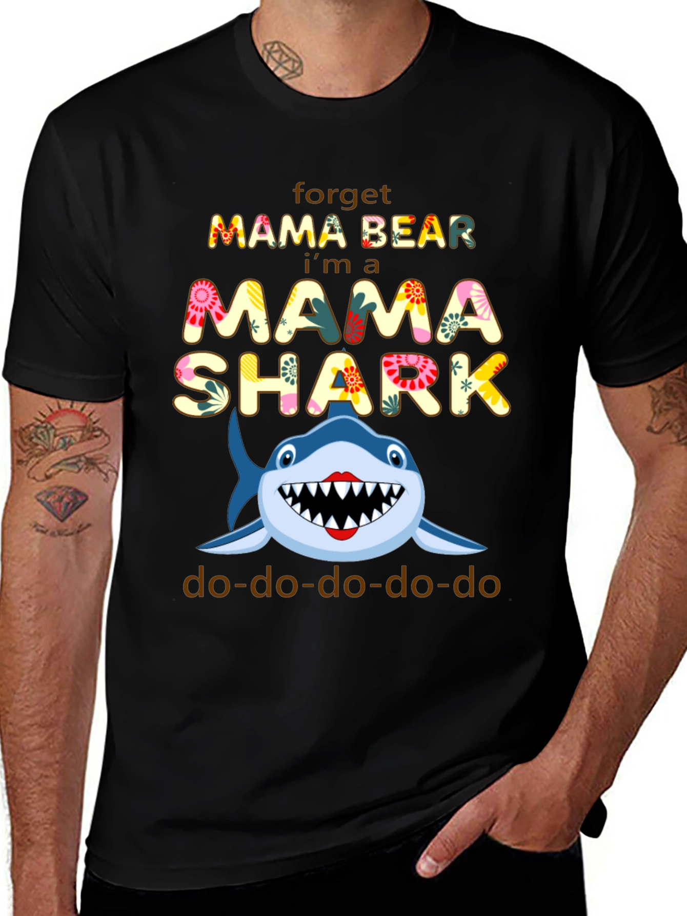 Mama Shark T-Shirt - Forget Mama Bear!