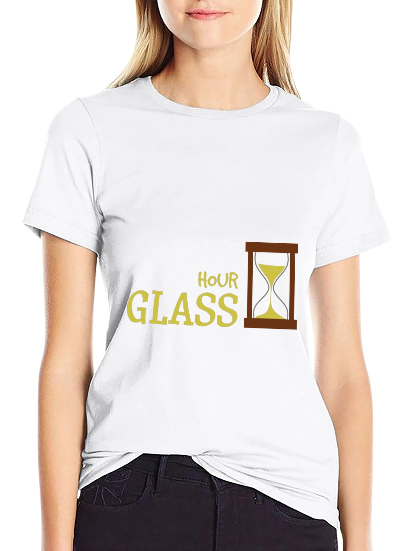 Hourglass Graphic Black T-Shirt