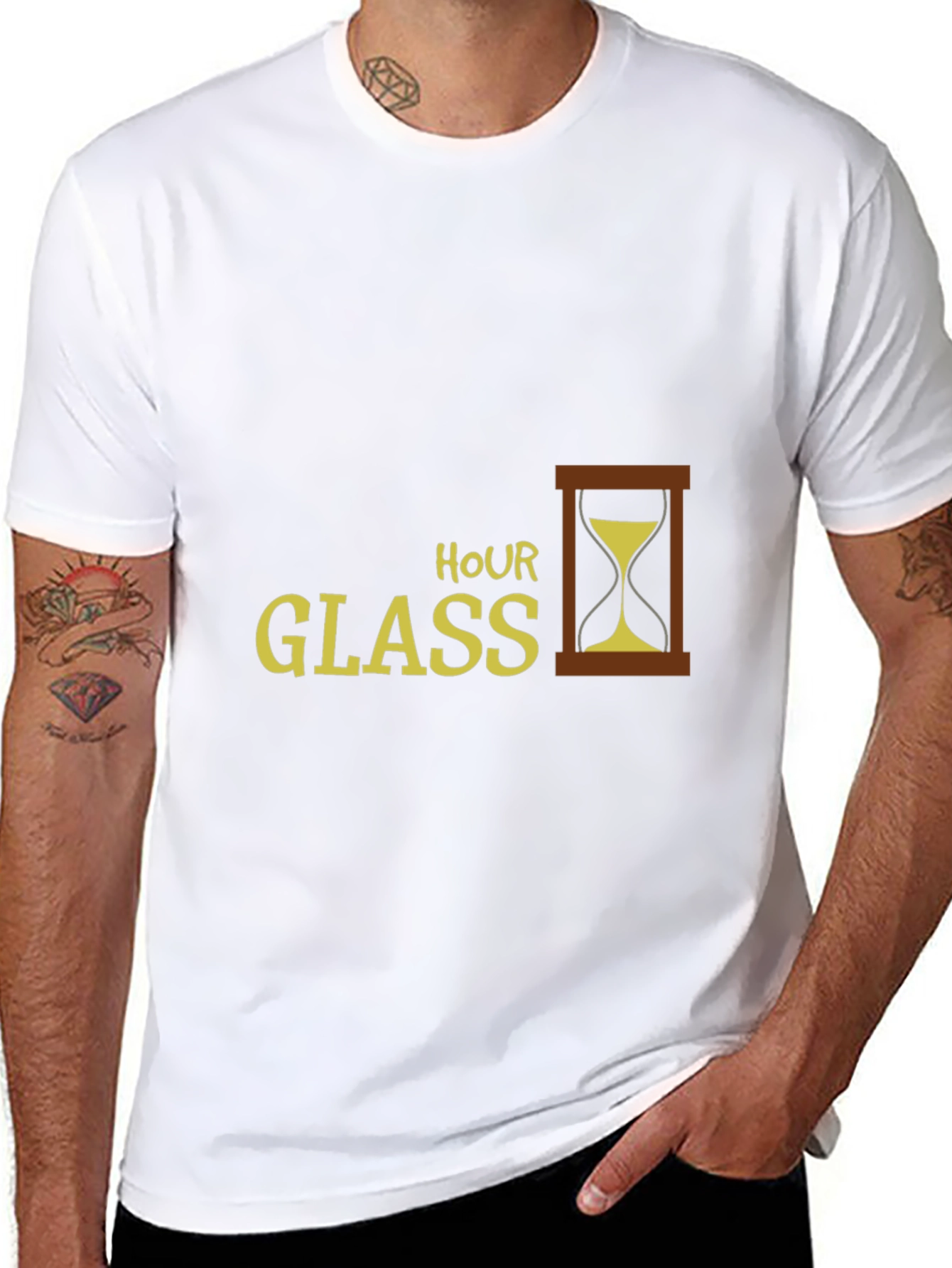 Hourglass Graphic Black T-Shirt