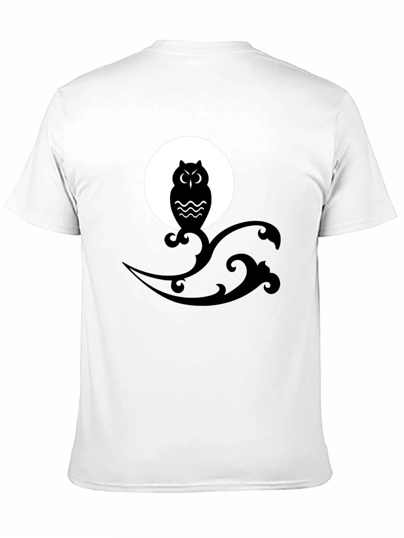 Owl Moon Graphic Tee - Mens Black T-Shirt