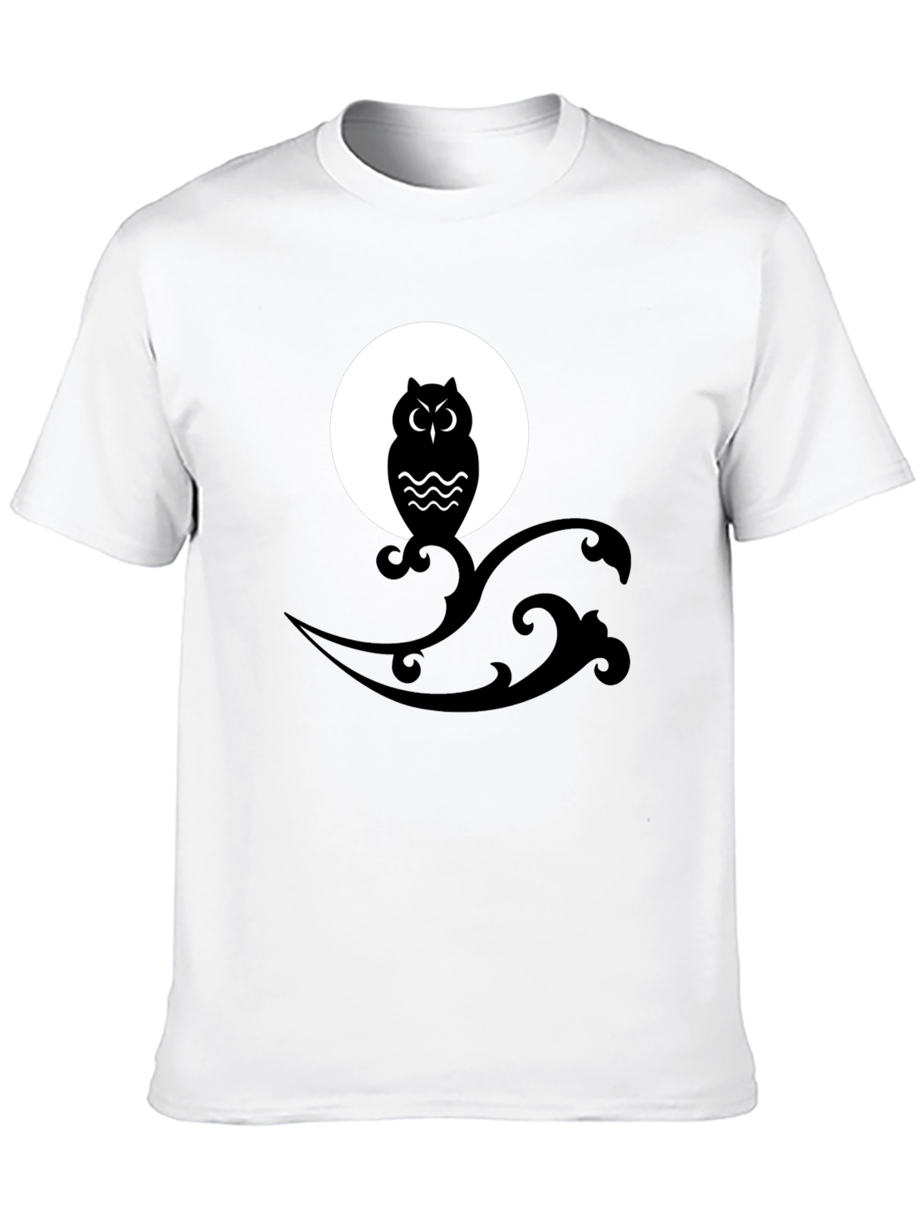 Owl Moon Graphic Tee - Mens Black T-Shirt